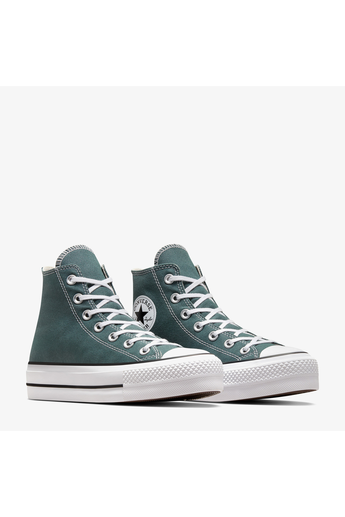 Converse Chuck Taylor All Star Lift Kadın Yeşil Platform Sneaker görsel 2