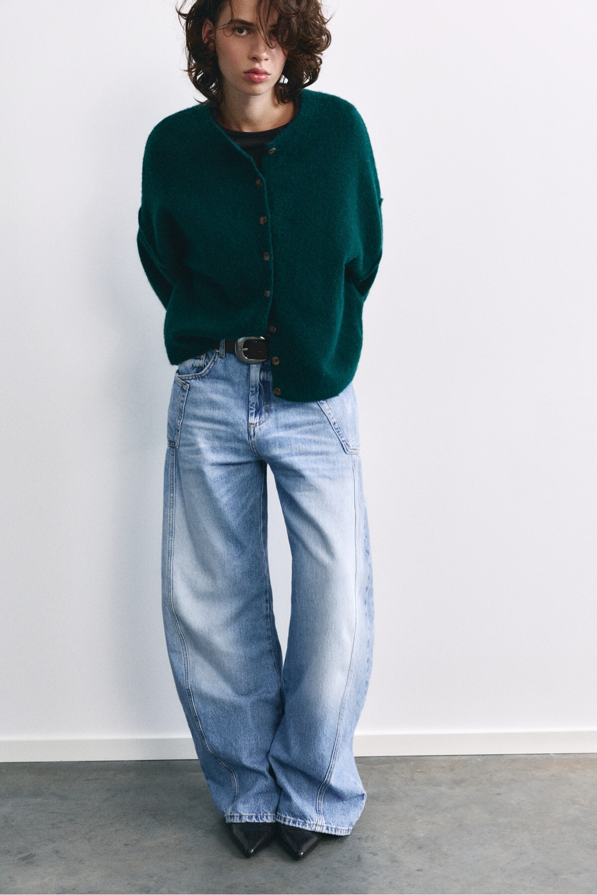 Pull & Bear Yumuşak örgü hırka görsel 4