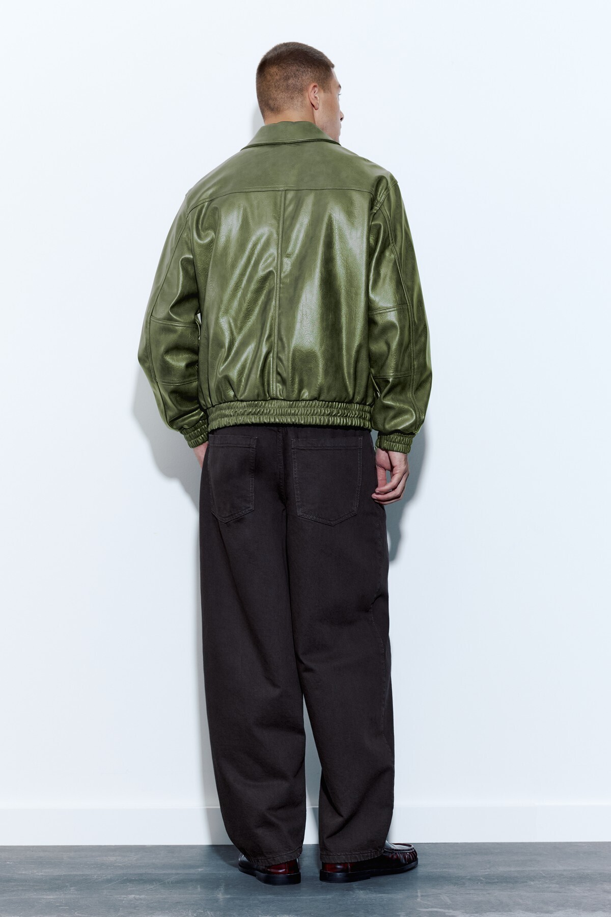 Pull & Bear Suni deri ceket görsel 5