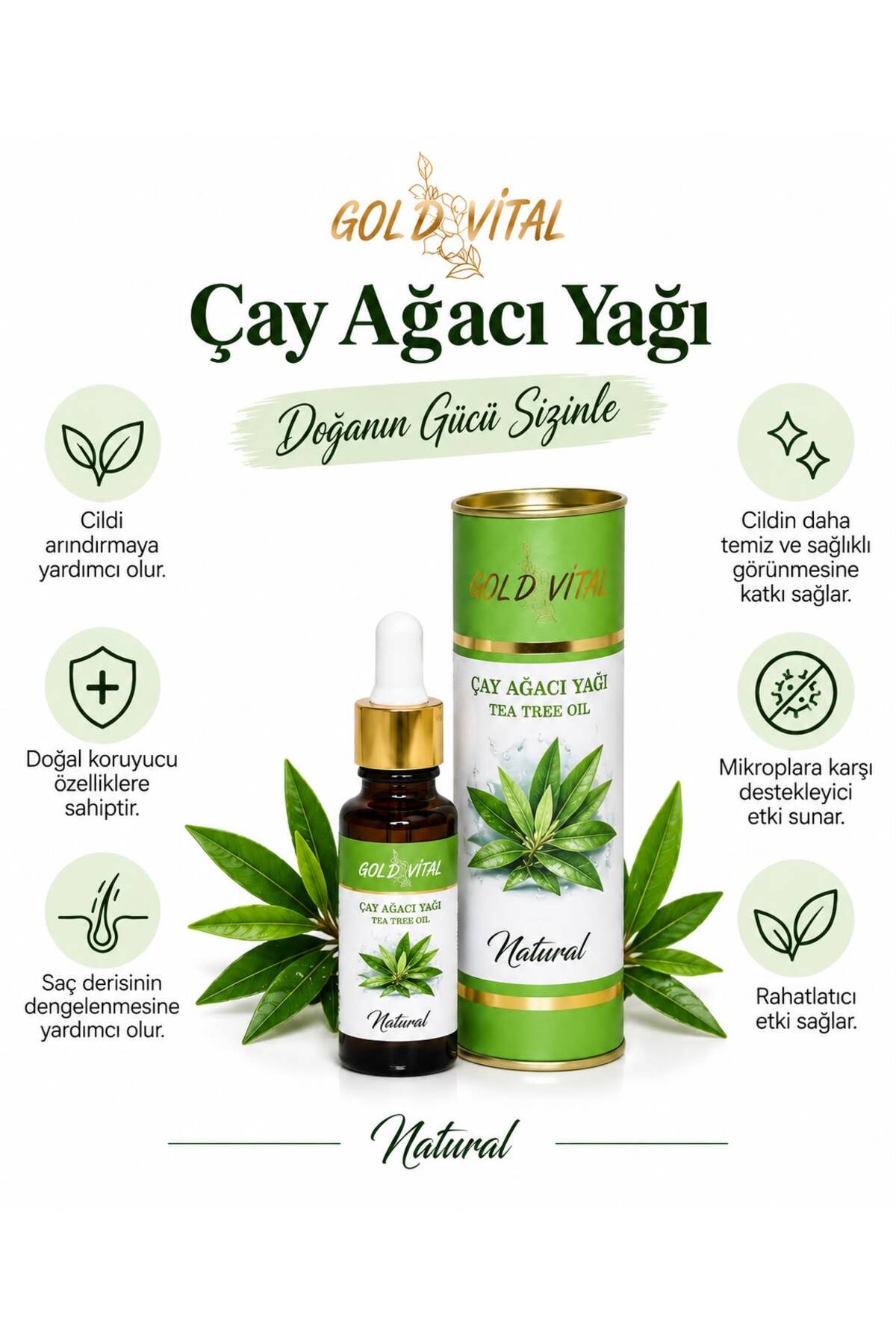 ÇAY AĞACI YAĞI (TEA TREE OIL) 20ml — 003