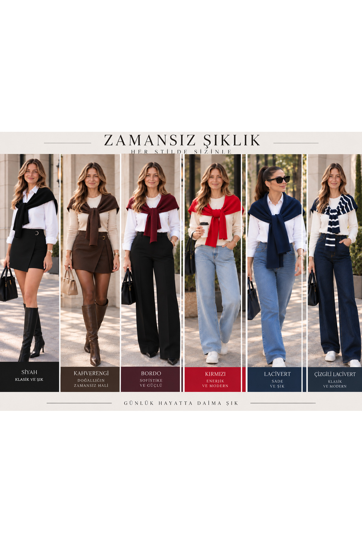 Elaria Collection Kadın Triko Şal Aksesuar görsel 3