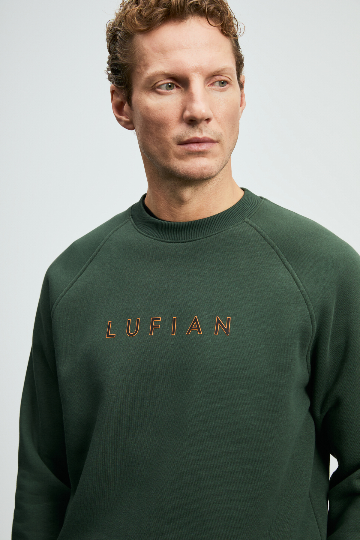 Lufian Bren Erkek Sweatshirt Çimen Yeşili görsel 5