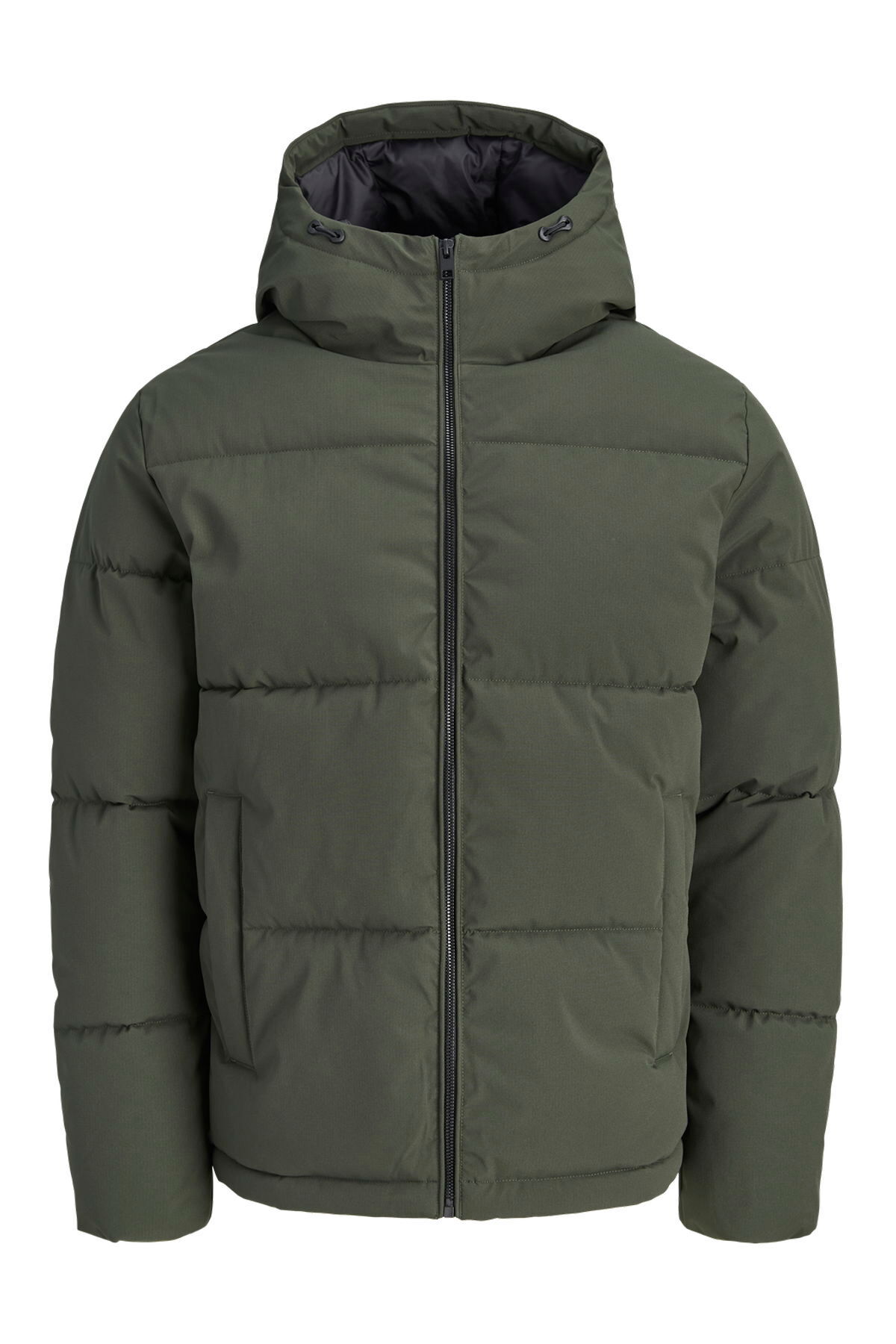 کاپشن پفی کلاه‌دار با بند کشی و قابلیت تنظیم سایز بزرگ - گلکسی جک اند جونز کاپشن Jack & Jones