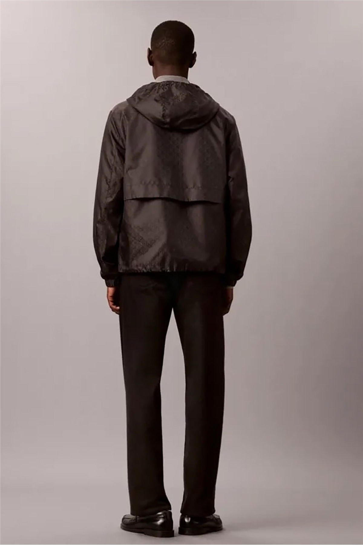بادشکن مردانه فلنج نایلونی Ls Aop Windbreaker مشکی — مشکی LV04RH553G — تصویر 4 از 6