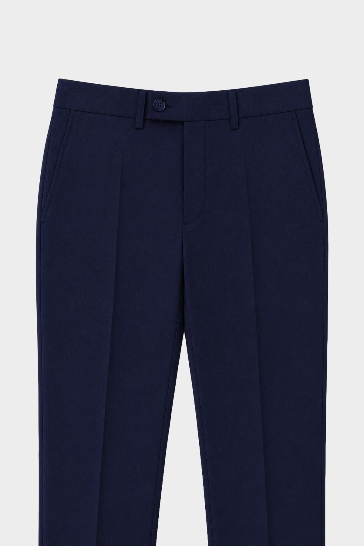 4 Drop Erkek Koyu Lacivert Dar Kesim Slim Fit Viskon Mono Yaka Takım Elbise — رنگارنگ SSL100006-R104 — تصویر 2 از 7