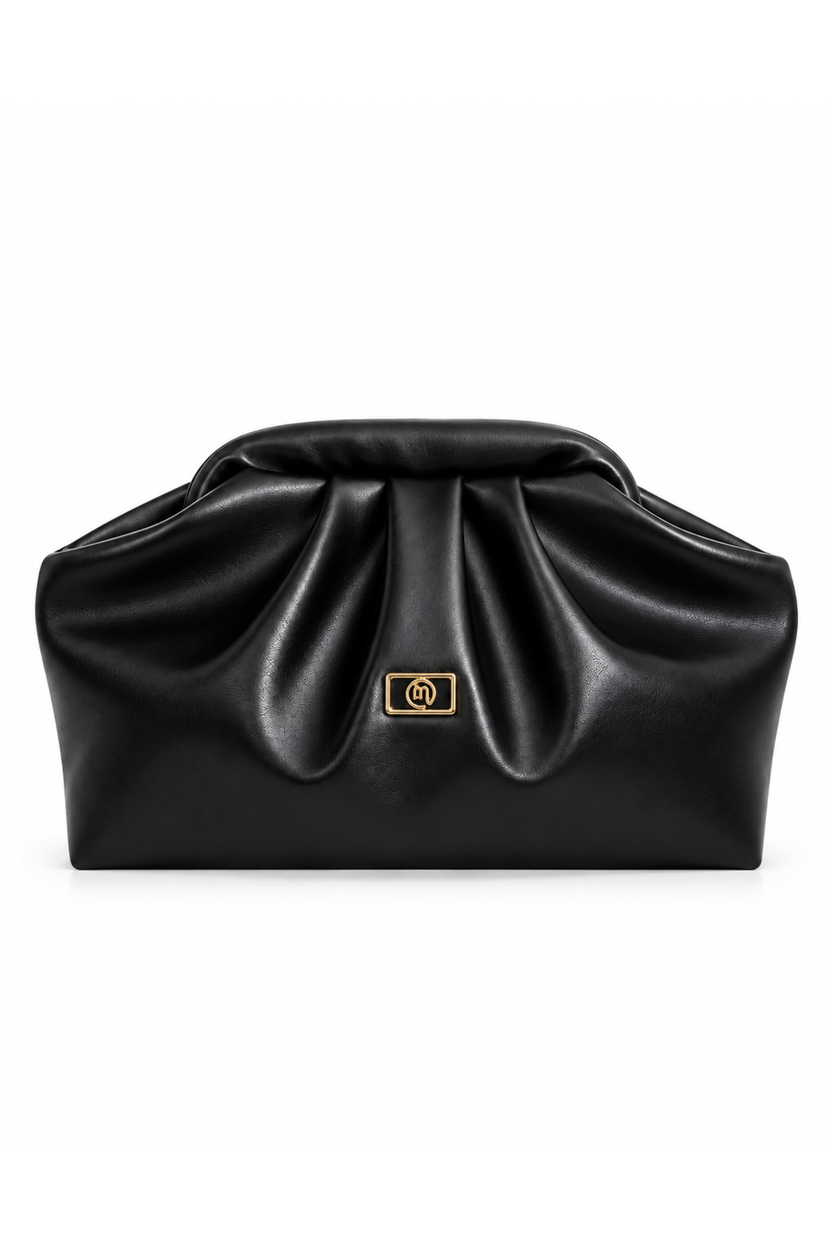 mossi Kadın Siyah Yumuşak Suni Deri Uzun Askılı Clutch ve Portföy Çanta Omuz Çantası