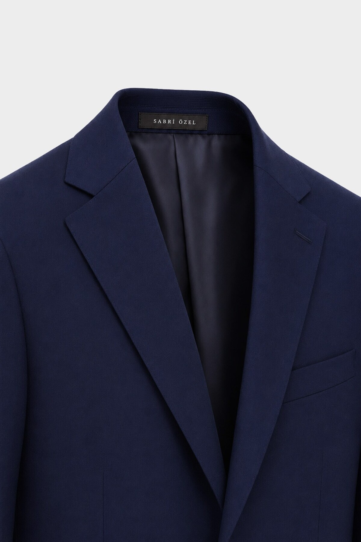 4 Drop Erkek Koyu Lacivert Dar Kesim Slim Fit Viskon Mono Yaka Takım Elbise — رنگارنگ SSL100006-R104 — تصویر 4 از 7