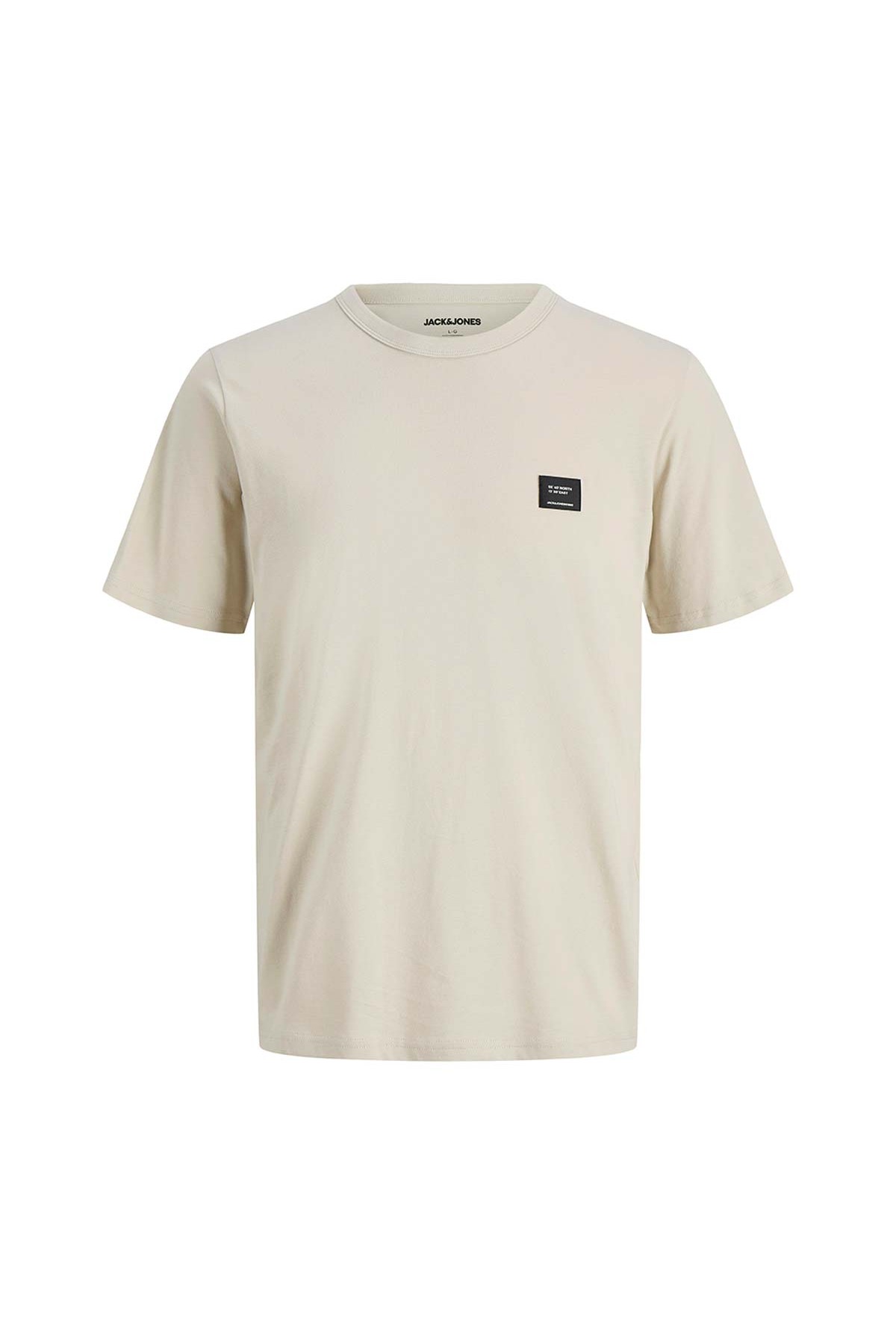 تی‌شرت مردانه جک اند جونز مدل کلیولند بژ جک اند جونز تی شرت Jack & Jones