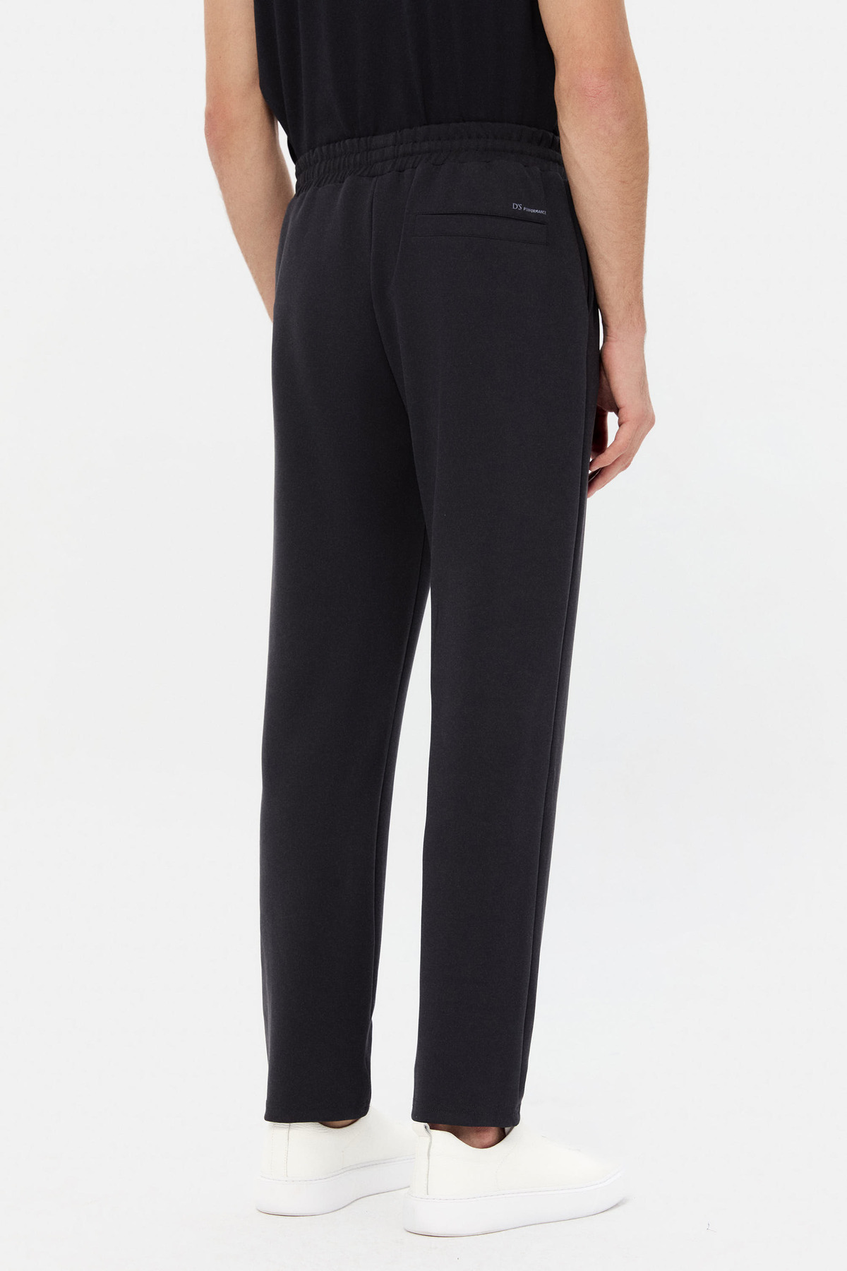 D'S Damat Ds Damat Relaxed Fit Siyah Gabardin Jogger Pantolon görsel 3
