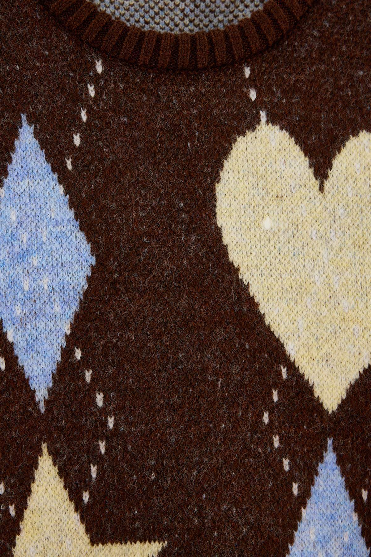 trendyolkids-girls-brown-diamond-pattern-long
