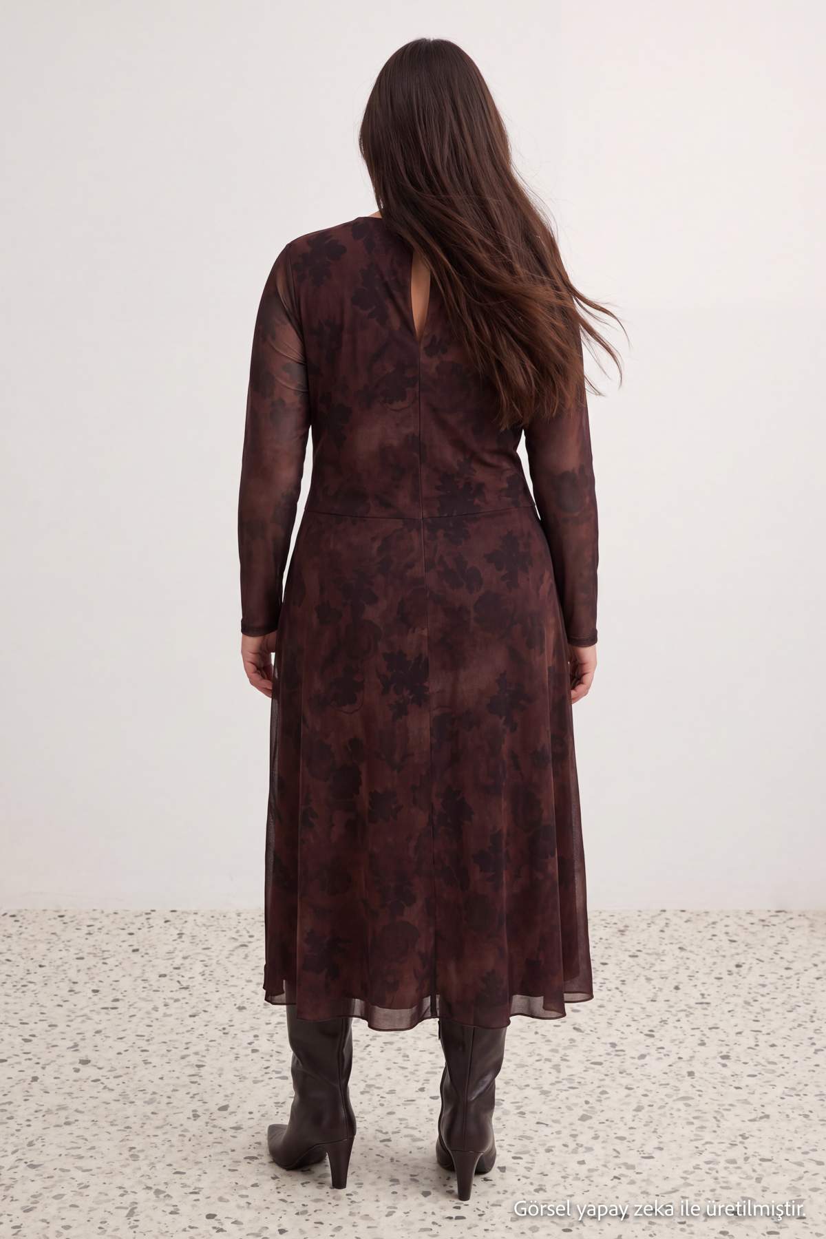 trendyol-curve-womens-brown-graphic-maxi-long