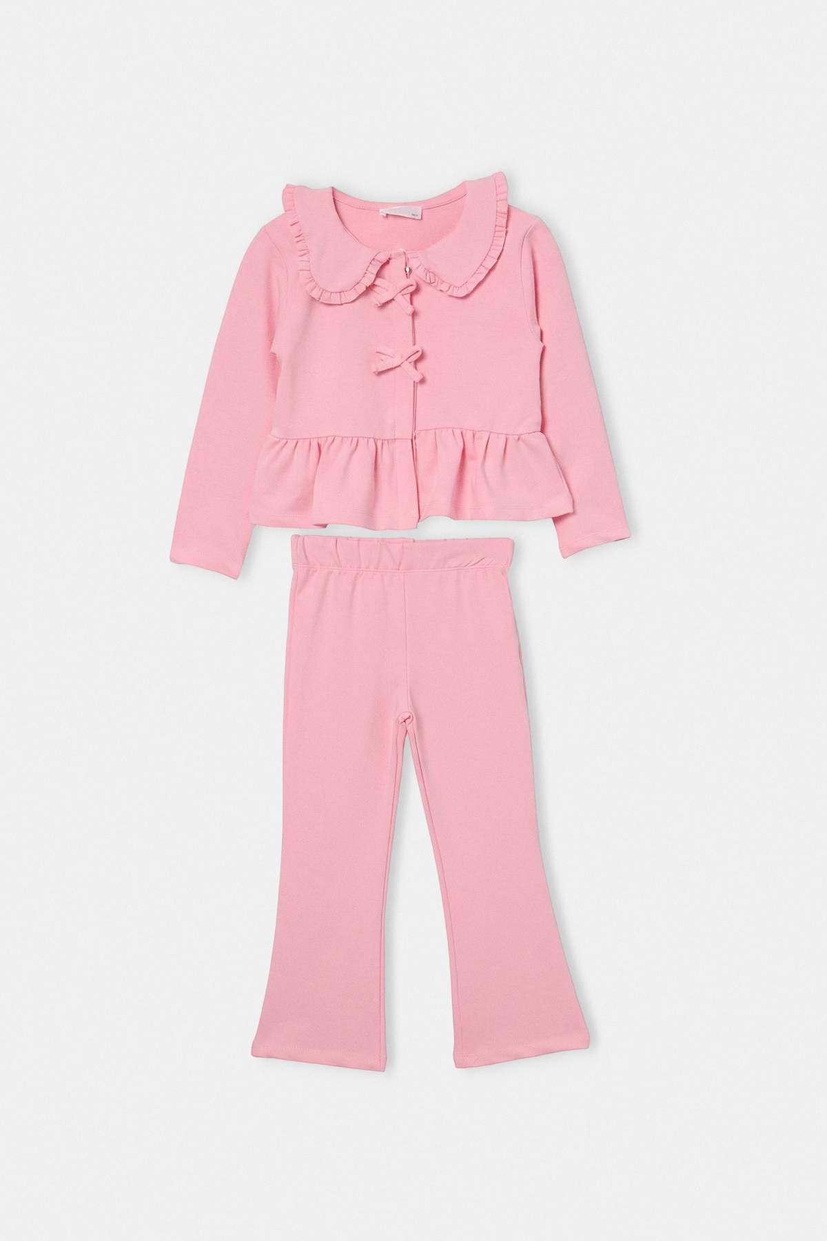 Trendyolmilla Kids Pembe Düz Örme Alt - Üst Takım TKDAW27AU00029