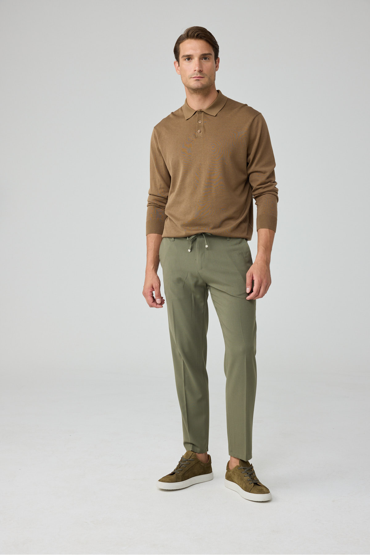 Erkek Comfort Fit Haki Jogger Pantolon | Esnek Kumaş Günlük Rahat Kesim – 169DNGR — خاکی TYC09276C80630C7BD5E29B00 — تصویر 2 از 7