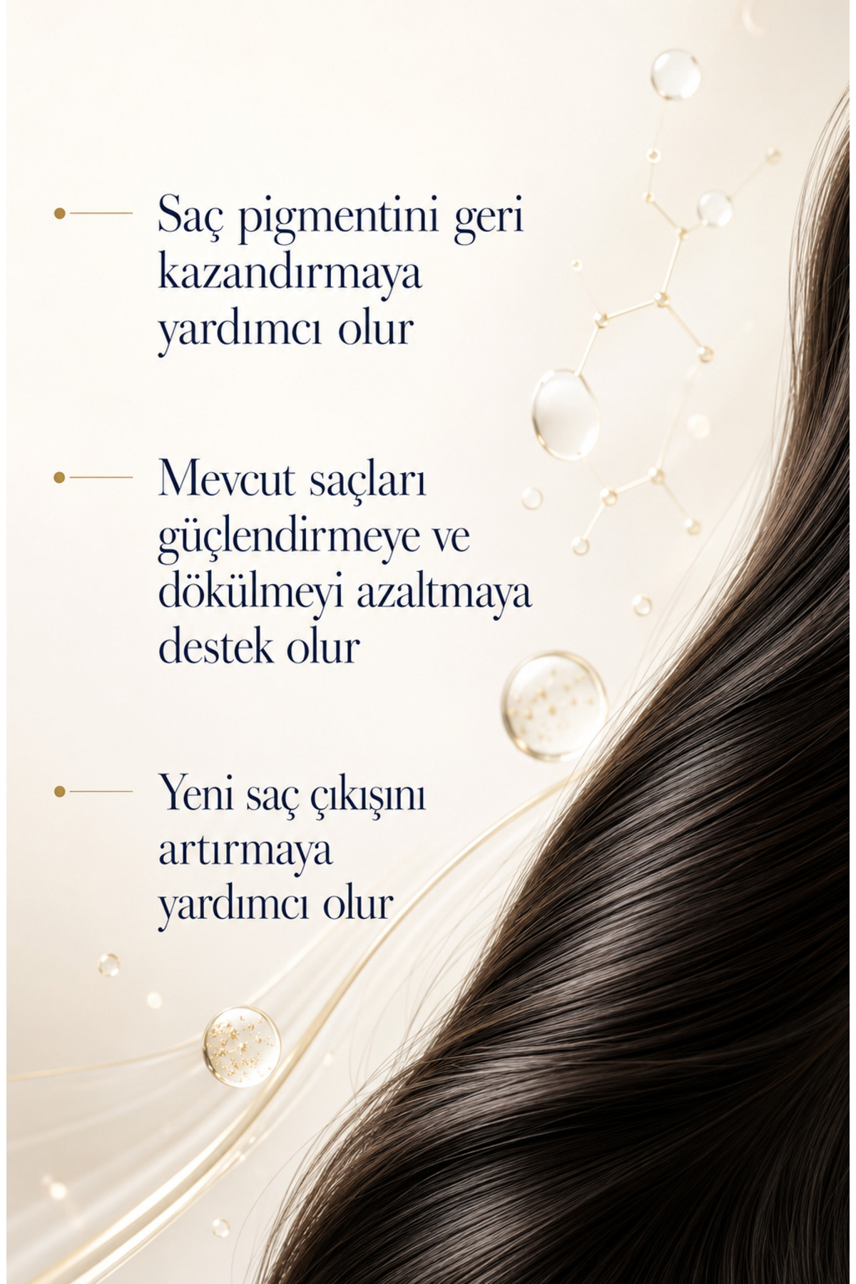 Anti Grey Hair Growth Serum - Beyaz Saç ve Dökülme Kontrolü - Saç Derisini Güçlendirme — AGH01 — تصویر 6 از 9