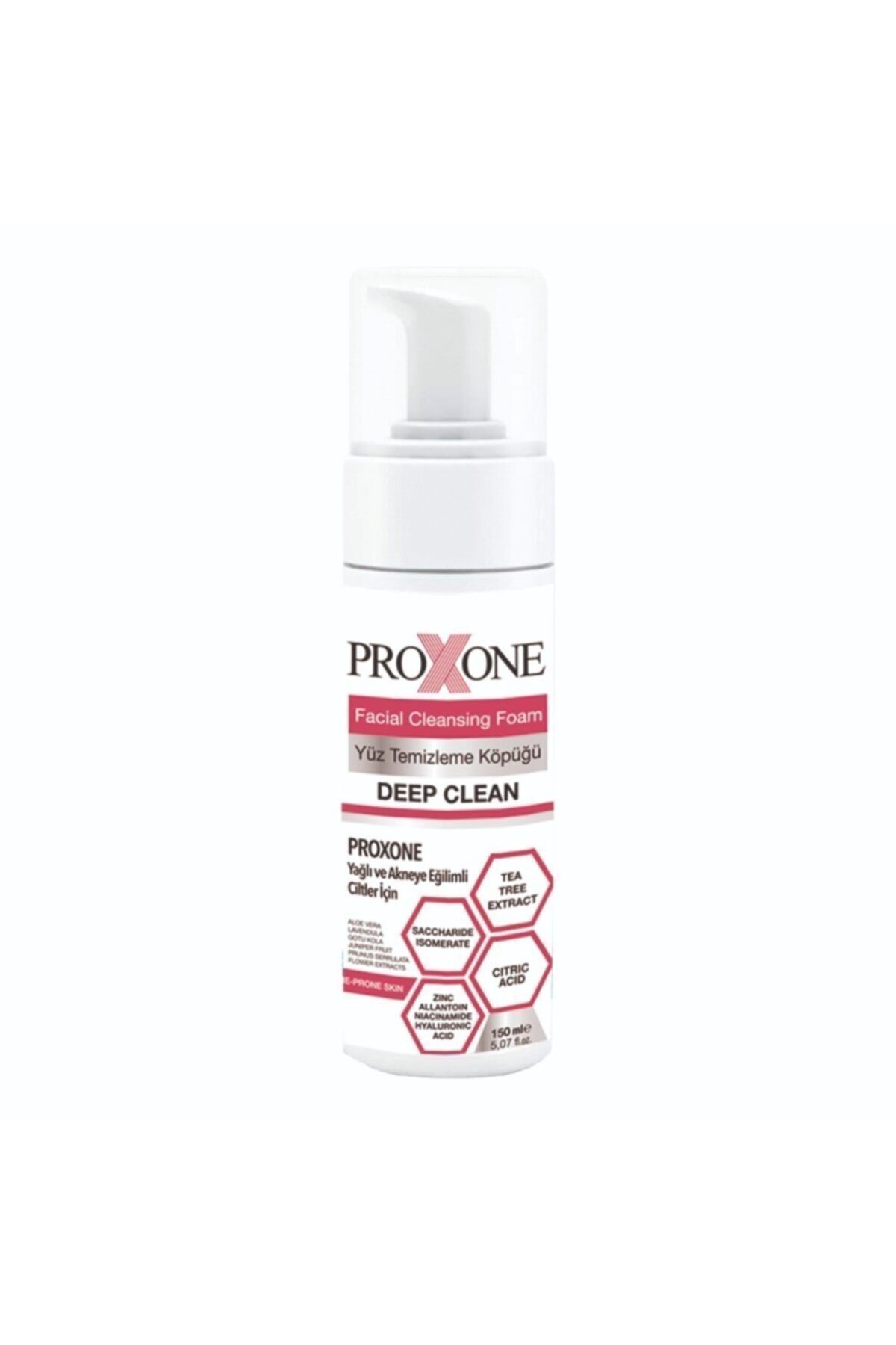proXone Unisex Yağlı Ve Akneye Eğilimli Ciltler İçin Yıkama Köpüğü 150 ml — PRXNY000010