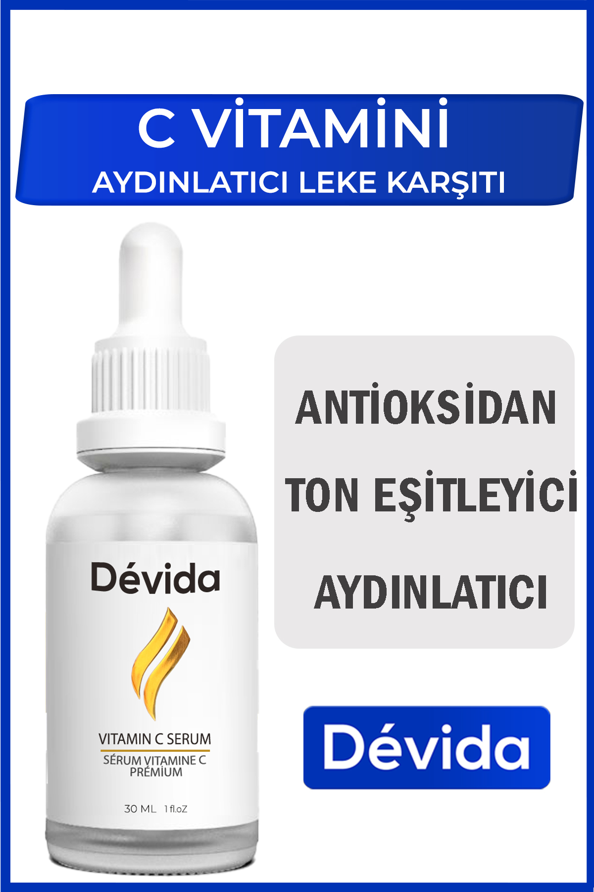 Devida سرم روشن کننده پوست ویتامین C مدل Even Premium سری Citrea A240 — DA2501-A24