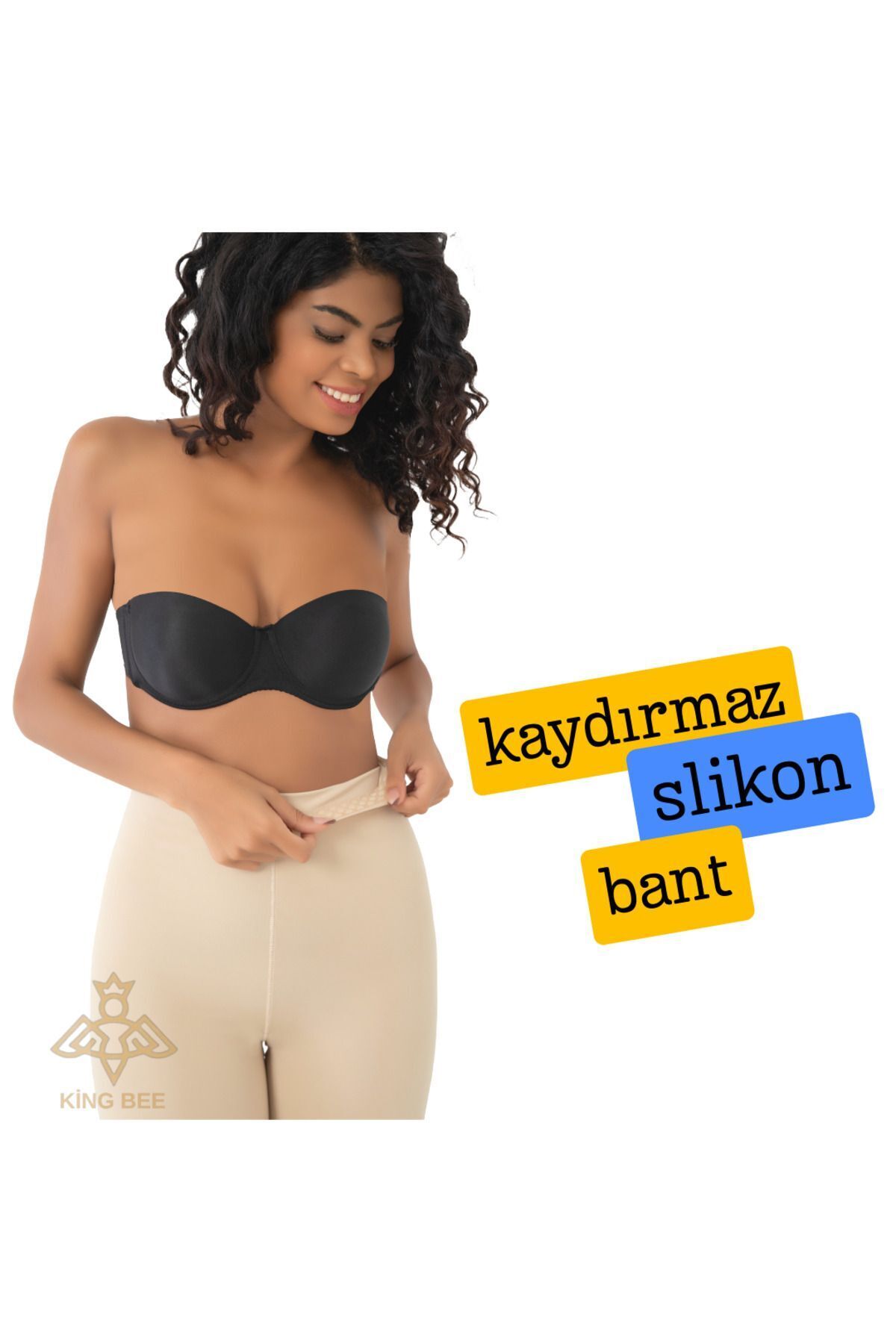King Bee Lazer Kesim Dikişsiz Iz Yapmayan Yüksek Bel Paçalı Göbek Bel Çevresi Toparlayıcı Sıkılaştırıcı Korse görsel 6