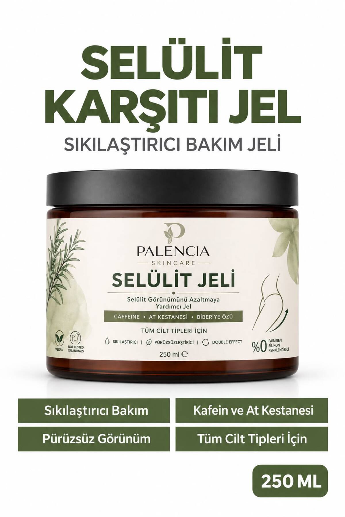 Palencia Sıkılaştırıcı, Selülit Ve Çatlak Giderici Vücut Şekillendirici Jel 250 ml — 4234234251