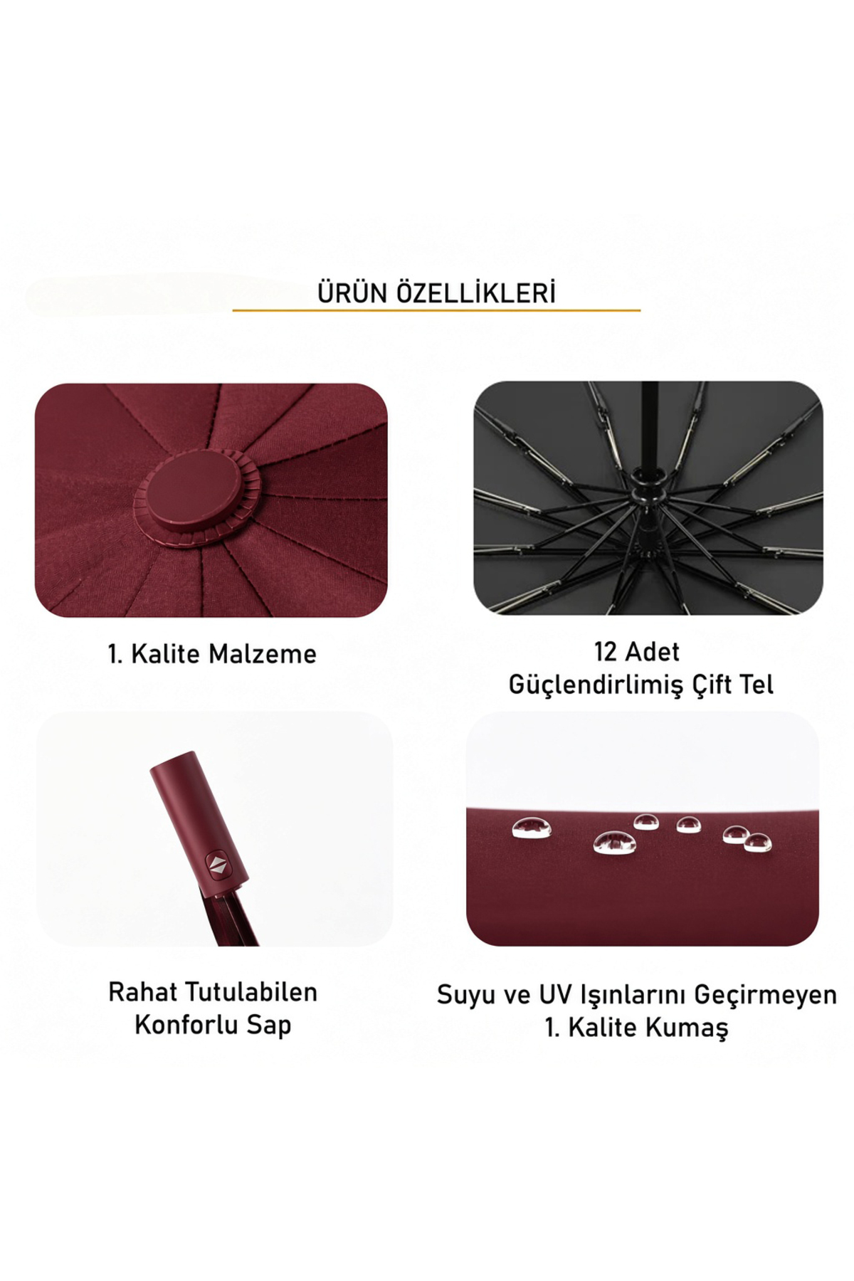 bliss umbrella 12 Telli Otomatik Şemsiye görsel 6