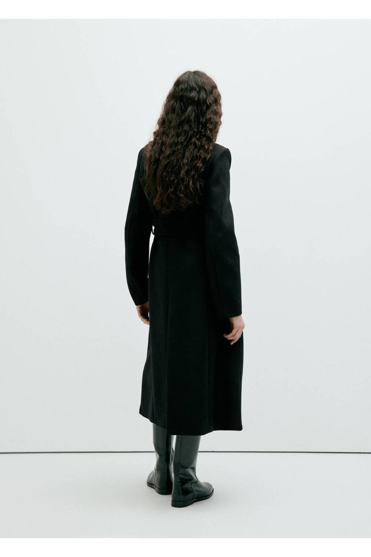 MANGO Woman Manteco wool funnel-neck coat görsel 4