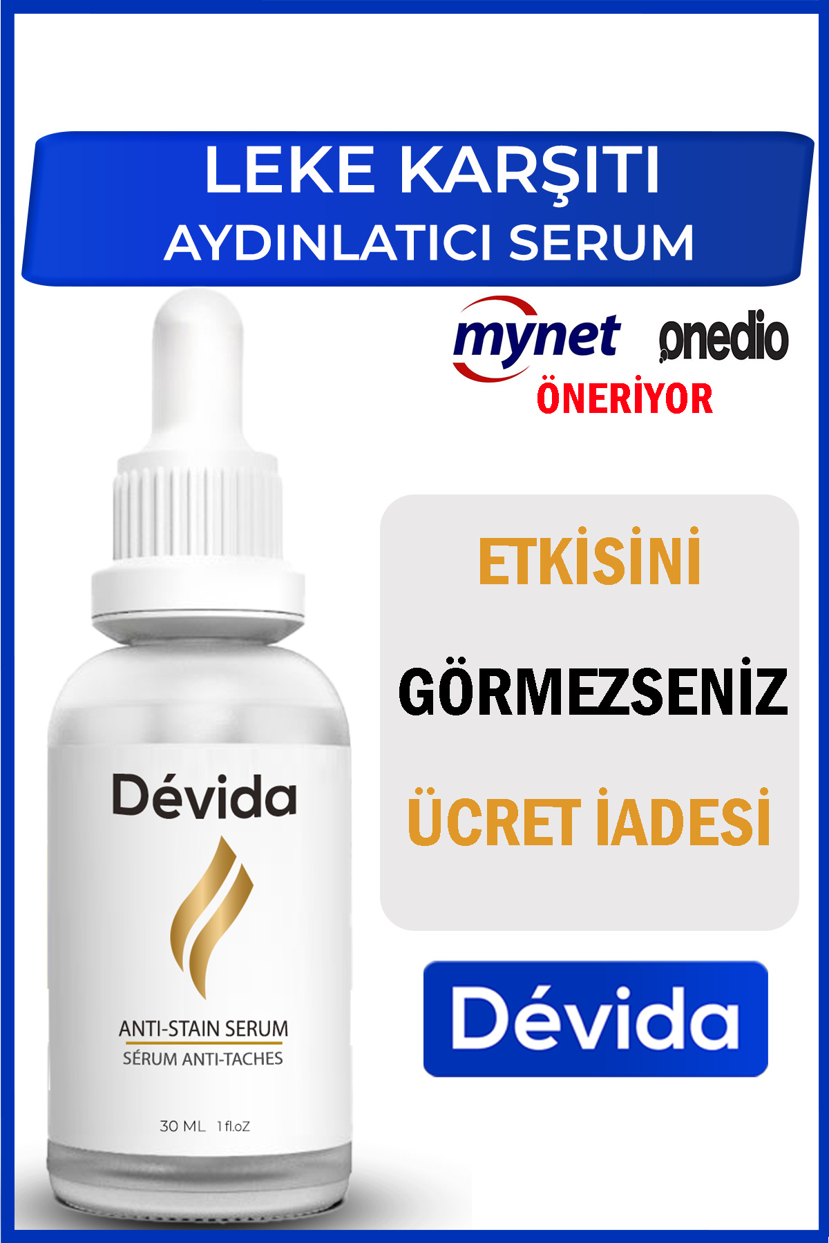 Devida Leke Karşıtı Aydınlatıcı Canlandırıcı Serum BrightFix Series A200 — DA2501-A20
