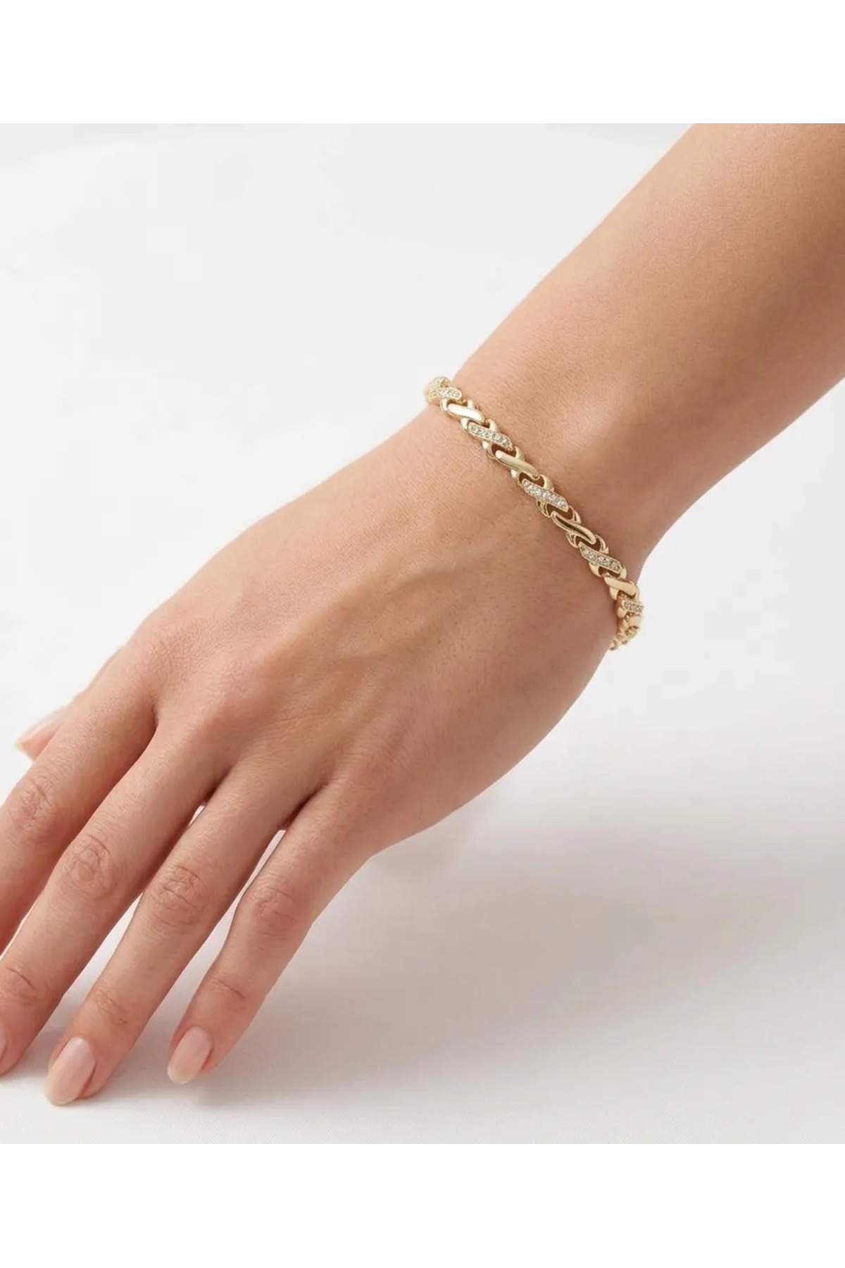 Bessence Jewelry Co XUPING Bileklik VIP Sonsuzluk Model Zirkon Taşlı - 17 CM + 2CM AYARLANABİLİR görsel 8