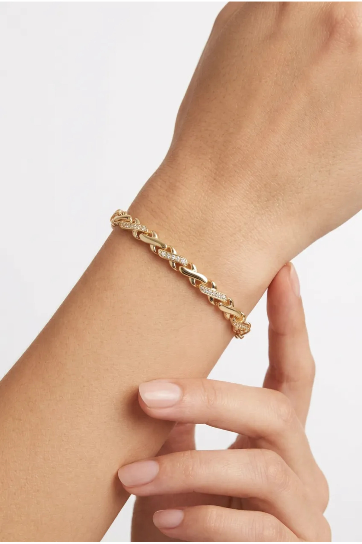 Bessence Jewelry Co XUPING Bileklik VIP Sonsuzluk Model Zirkon Taşlı - 17 CM + 2CM AYARLANABİLİR görsel 5