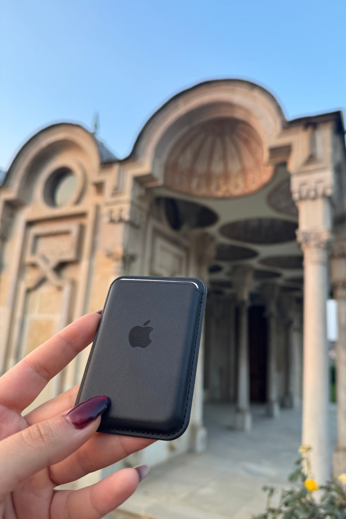 L'eDoren Iphone Uyumlu Telefon Arkası Magsafe Deri Cüzdan Kartlık İos Ölçüleri 10x6cm görsel 5