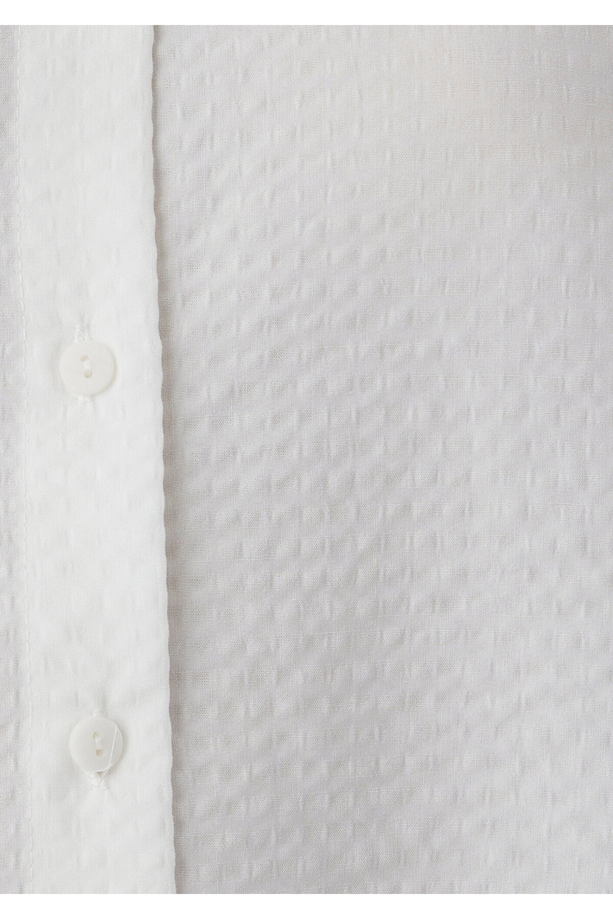 (Tencel™) Lyocell Karışımlı Beyaz Gömlek Oversize / Geniş Kesim 1220468-89583 — سفید — تصویر 7 از 7