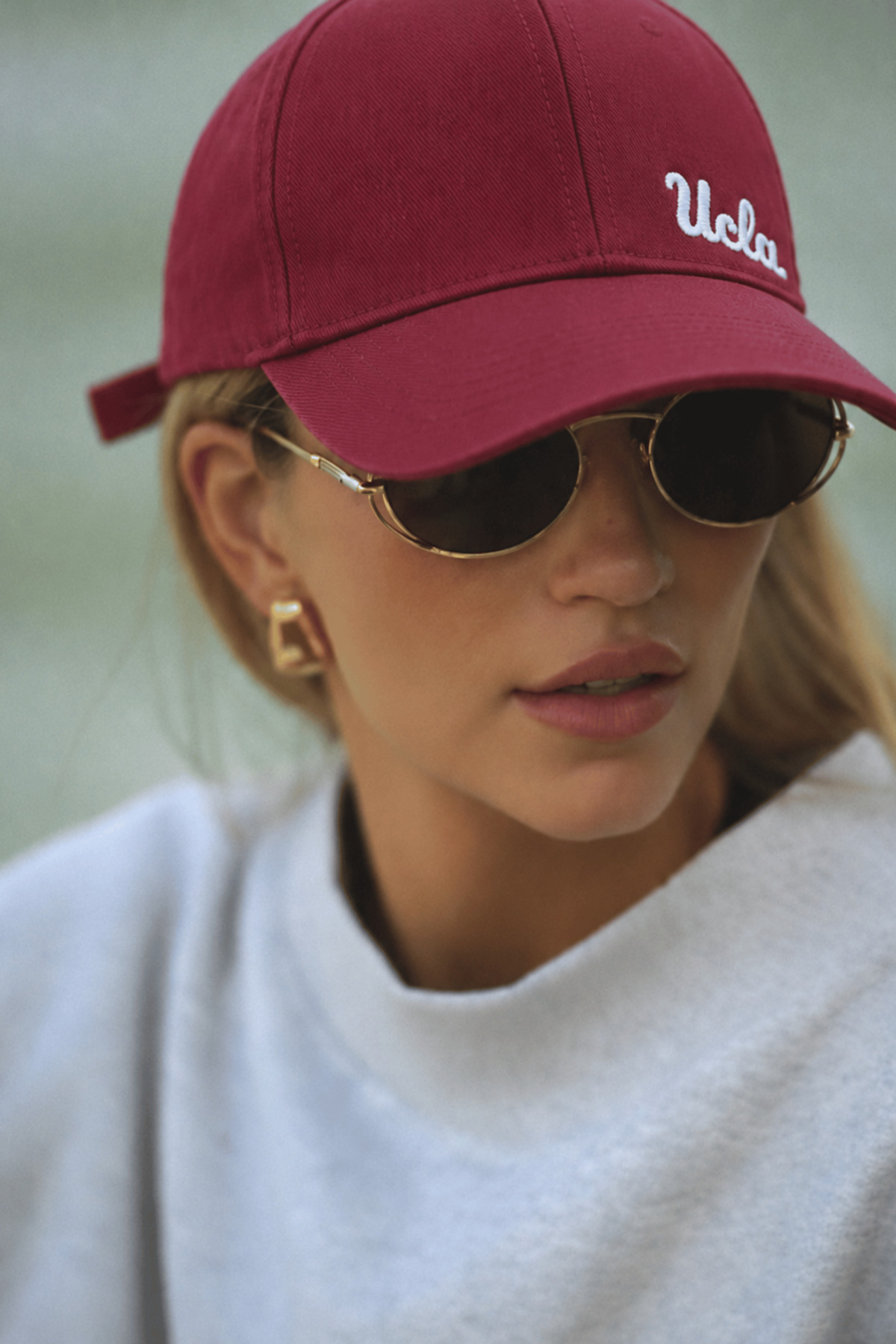 UCLA Jenner Bordo Baseball Cap Nakışlı - Unisex Şapka