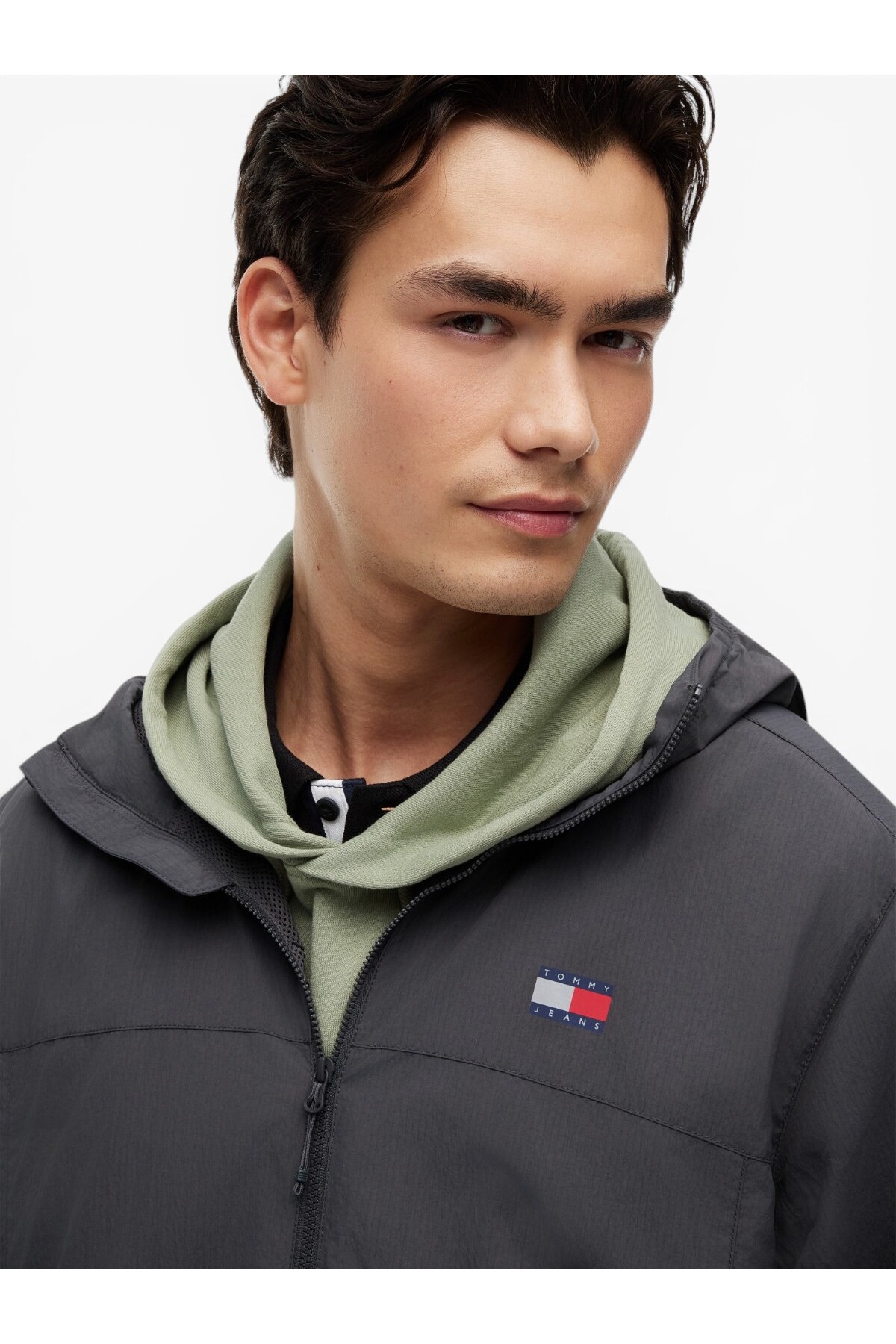 کت مردانه خاکستری TJM مدل CHICAGO PACKABLE JACKET EXT - DM0DM23223 — مشکی — تصویر 5 از 6