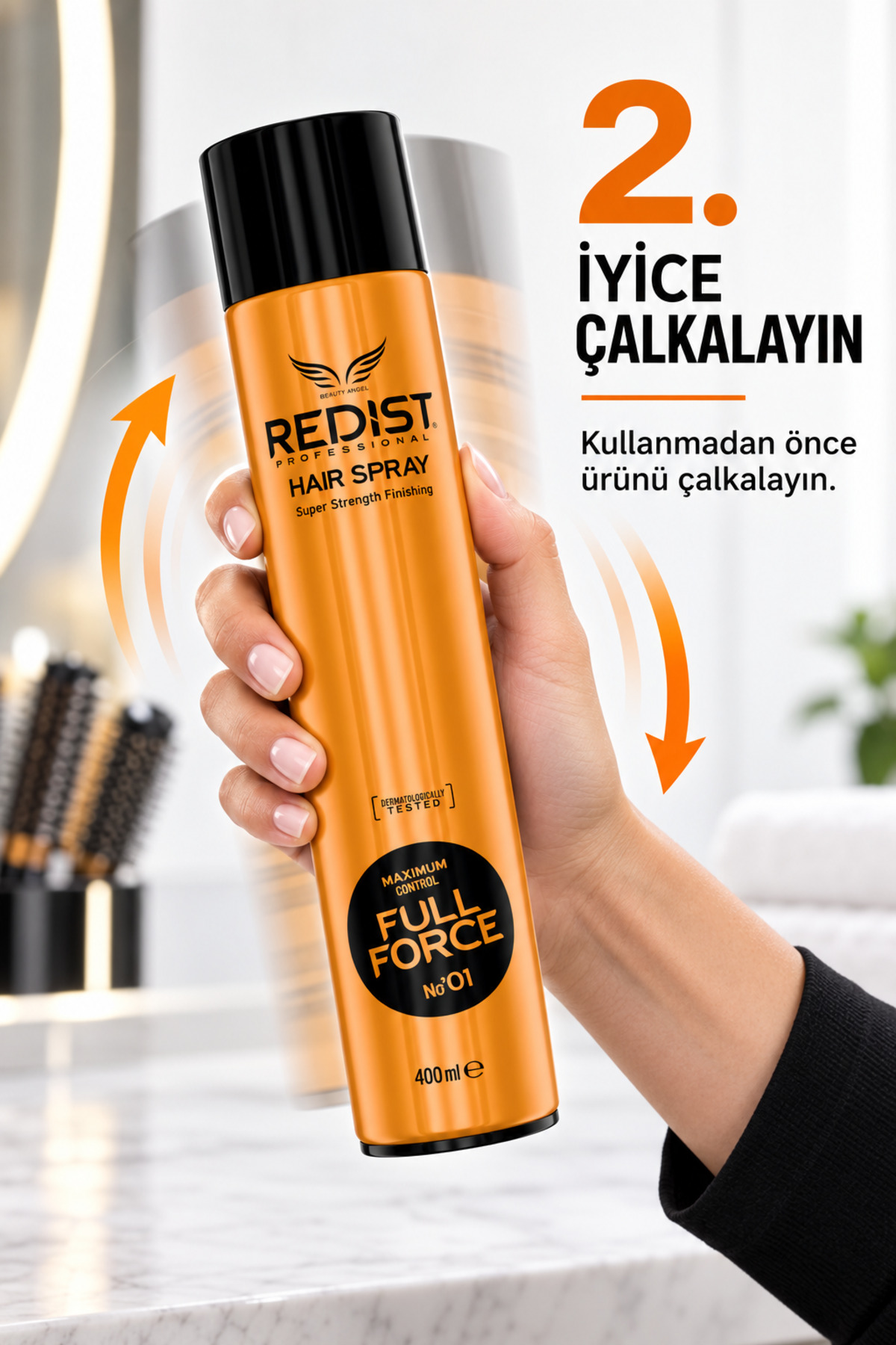 Saç Spreyi Ultra Strong Güçlü Tutuş Gün Boyu Etkili Vegan 400 ml — 8697926006036 — تصویر 7 از 9