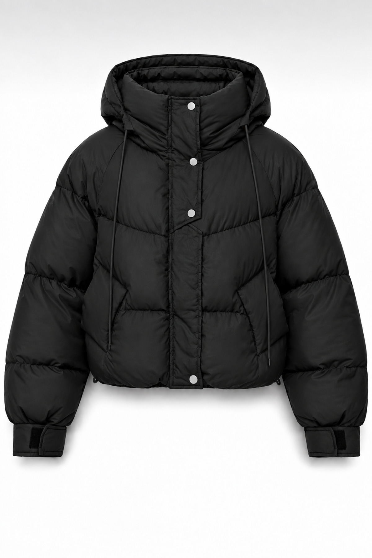 moda armanc Kadın Kapüşonlu Şişme Mont Oversize Kısa Puffer Ceket | Yeni Sezon