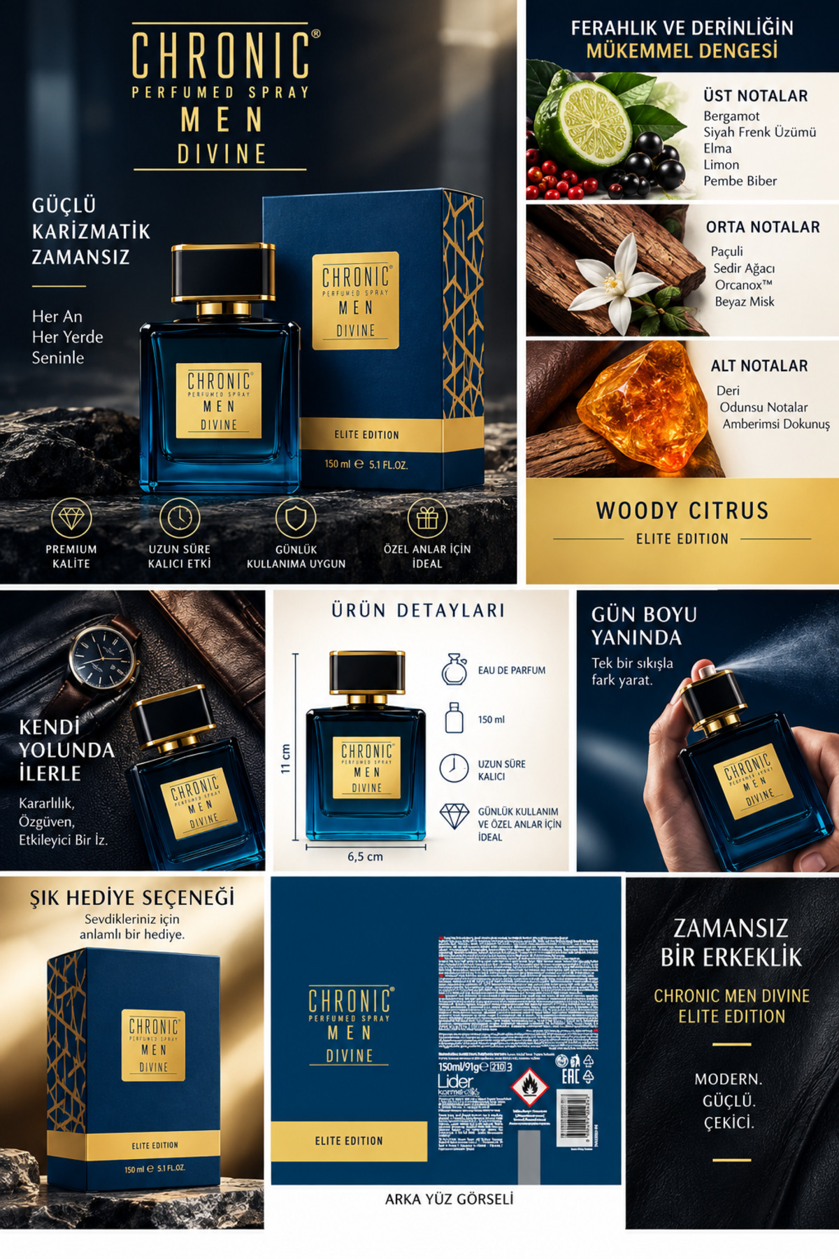 Erkek Parfüm & Deodorant Set 100 150 ml - Divine — 521104055210-0116 — تصویر 2 از 7