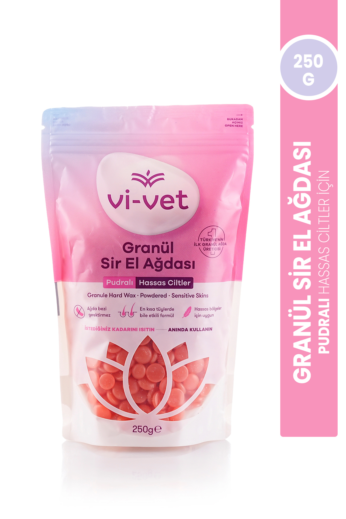 Vi-vet Granül Ağda Soyulabilir El Ağdası Boncuk Ağda - Pudralı — DPL005
