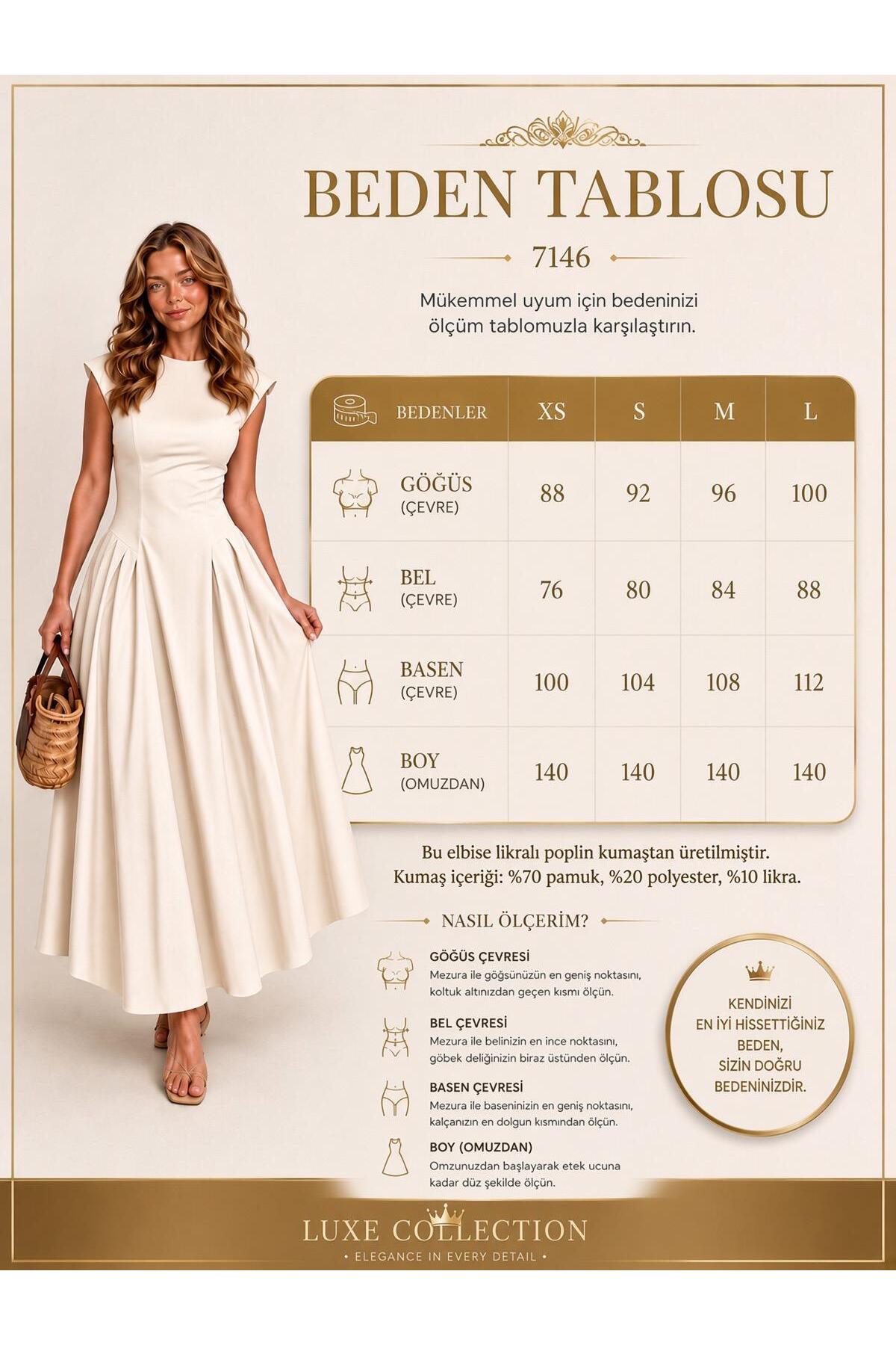 Raunk Vintage Elegance Belden Oturtmalı Poplin Kumaş Maxi Elbise görsel 4