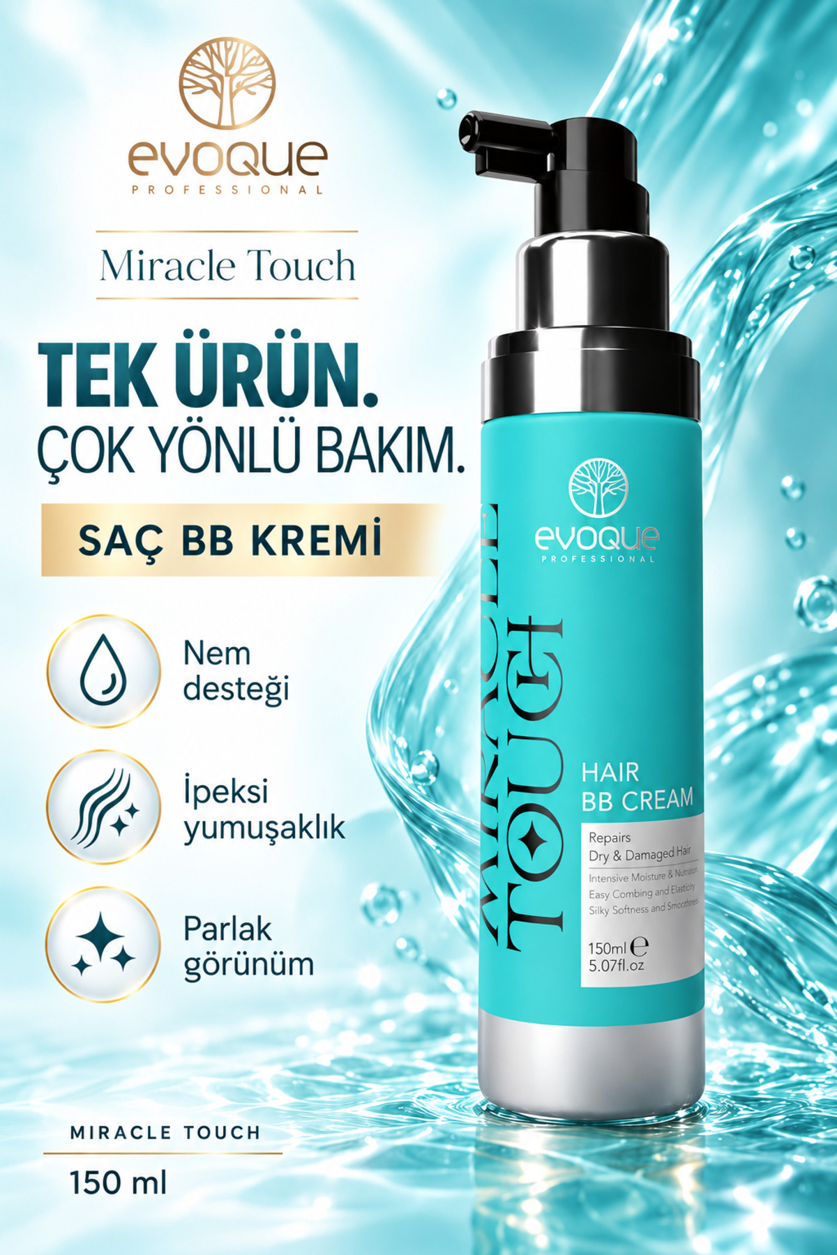 Evoque Professional EVOQUE MIRACLE TOUCH BB DURULANMAYAN SAÇ BAKIM
