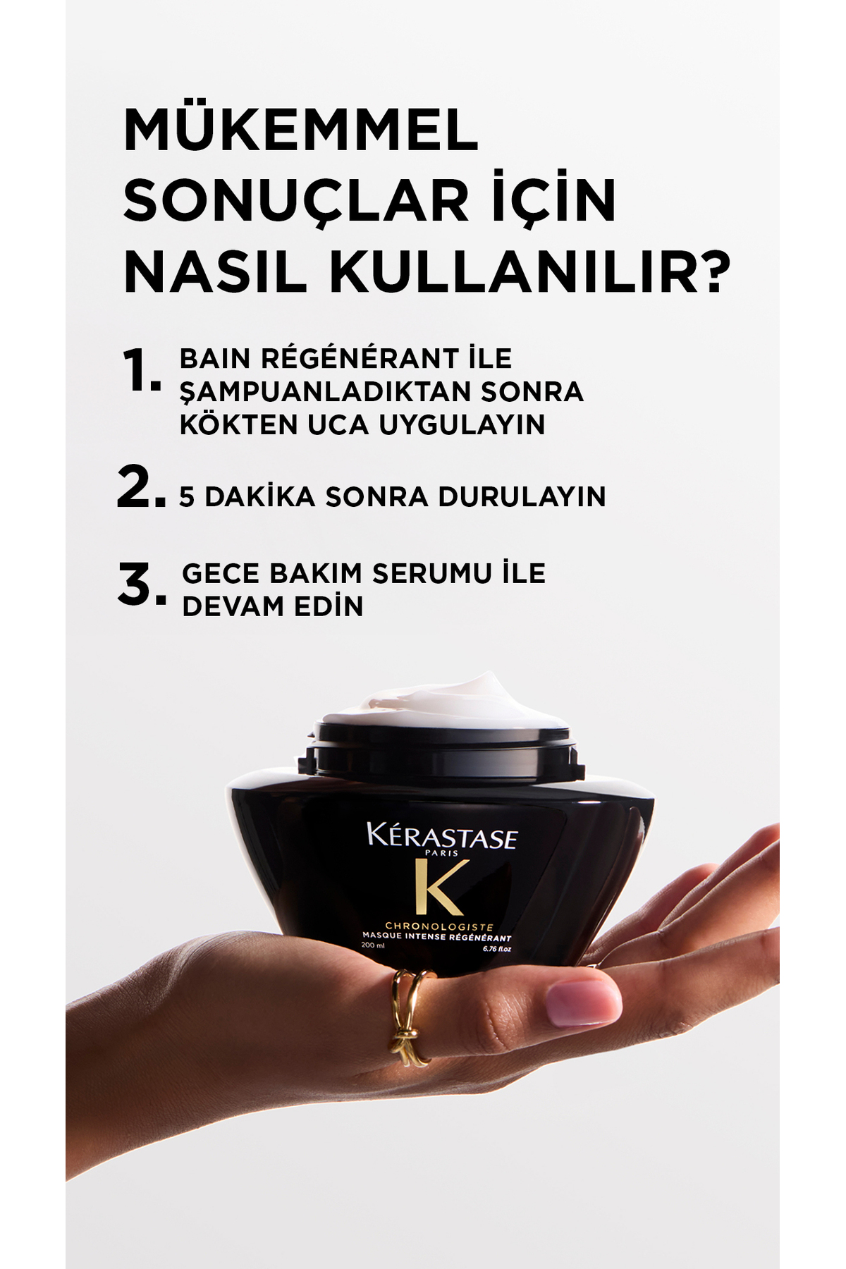 Chronologiste Yaşlanma Belirtileriyle Zayıflayan Saçlar Için Maske 200ml — E4547300 — تصویر 7 از 8