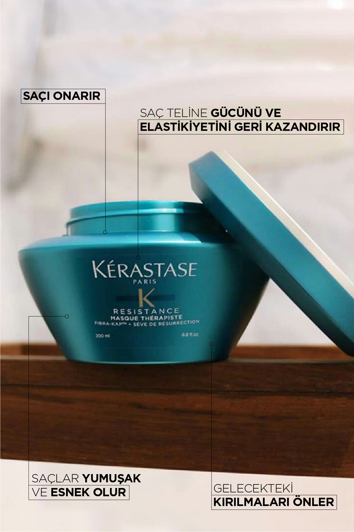 ماسک موی تراپیست مدل Resistance Masque Therapiste حجم ۲۰۰ میلی لیتر — 3474636397983 — تصویر 3 از 7
