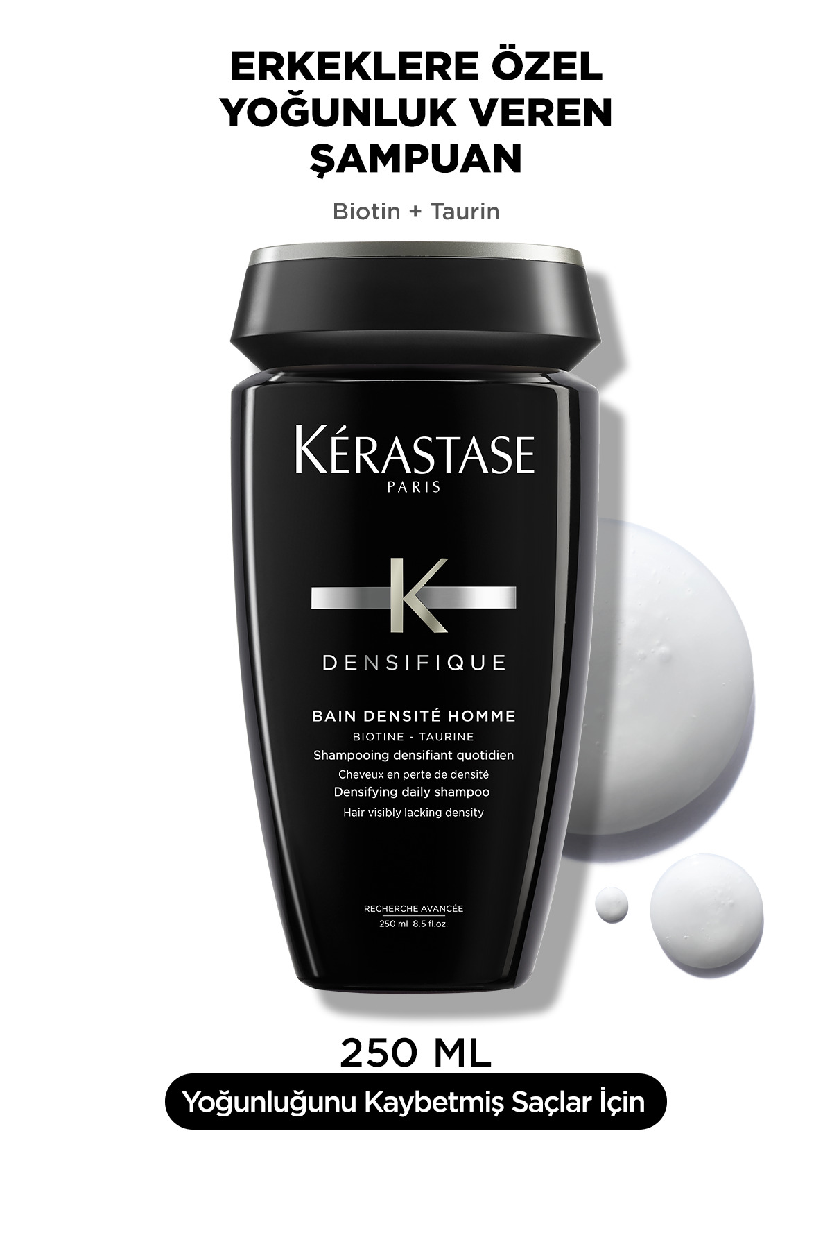 Densifique Homme Bain Dénsite Erkekler Için Yoğunluk Kazandıran Şampuan 250ml — 3474636404384 — تصویر 2 از 7