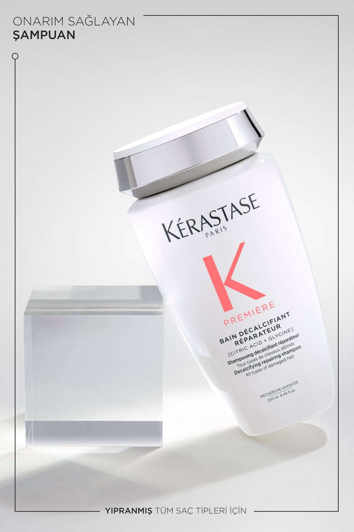 Premiere Bain Decalcifiant Reparateur Yıpranmış Saçlar Için Onarım Sağlayan Şampuan 250 ml — E4109800 — تصویر 4 از 8