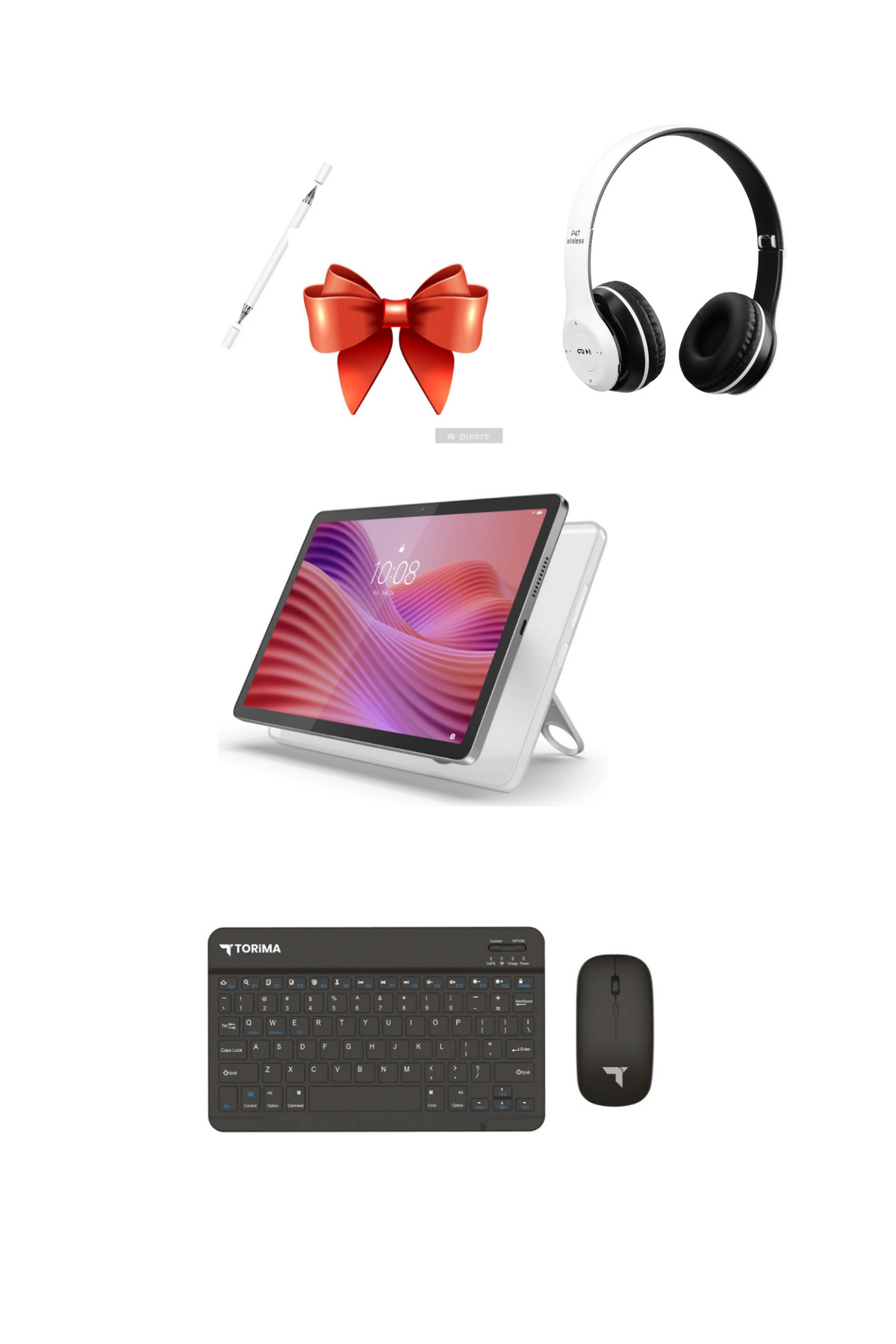 LENOVO Tab M10 4 GB 128 GB 10.1" tablet+kılıf+klavye+mouse+kulaklık(kalem hediyeli)