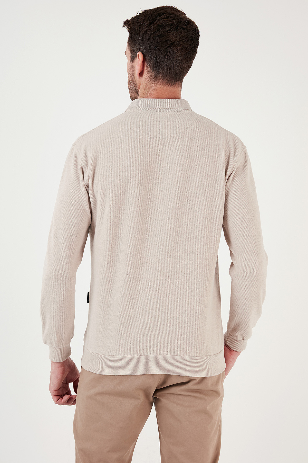 Buratti Pamuk Karışımlı Regular Fit Polo Yaka Kazak Erkek POLO YAKA KAZAK 456223 görsel 4