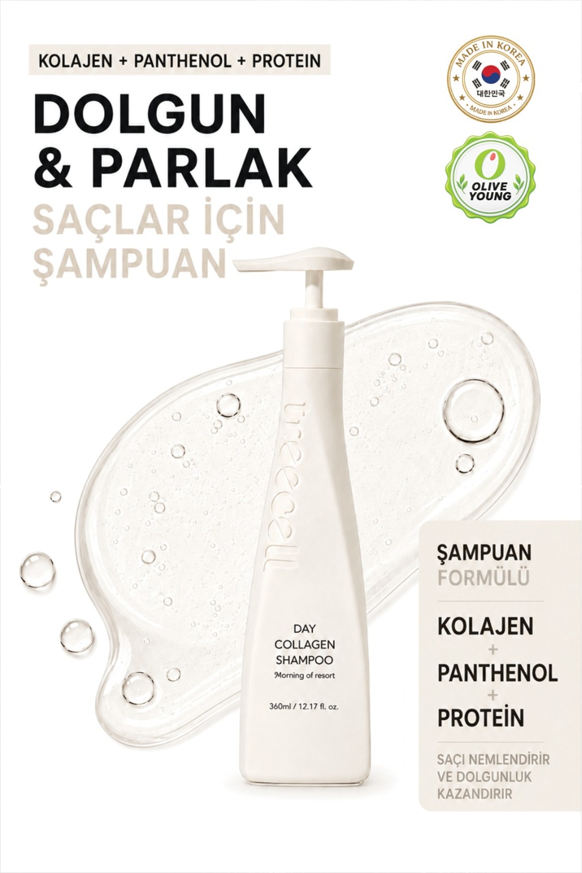 Treecell Gündüz Kolajen Şampuanı / Day Collagen Shampoo Morning of Resort 360ml