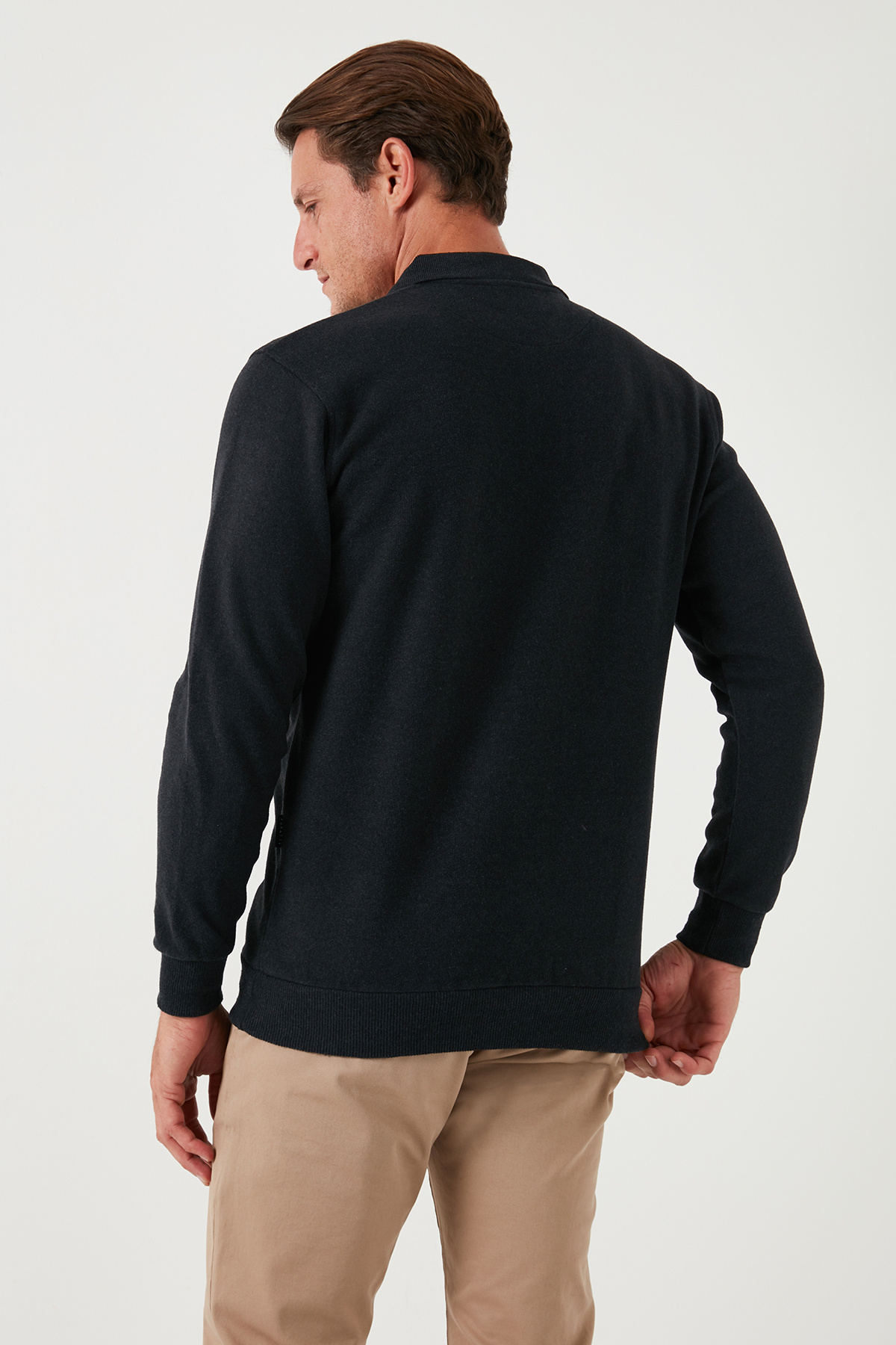 Buratti Pamuk Karışımlı Regular Fit Polo Yaka Kazak Erkek POLO YAKA KAZAK 456223 görsel 6