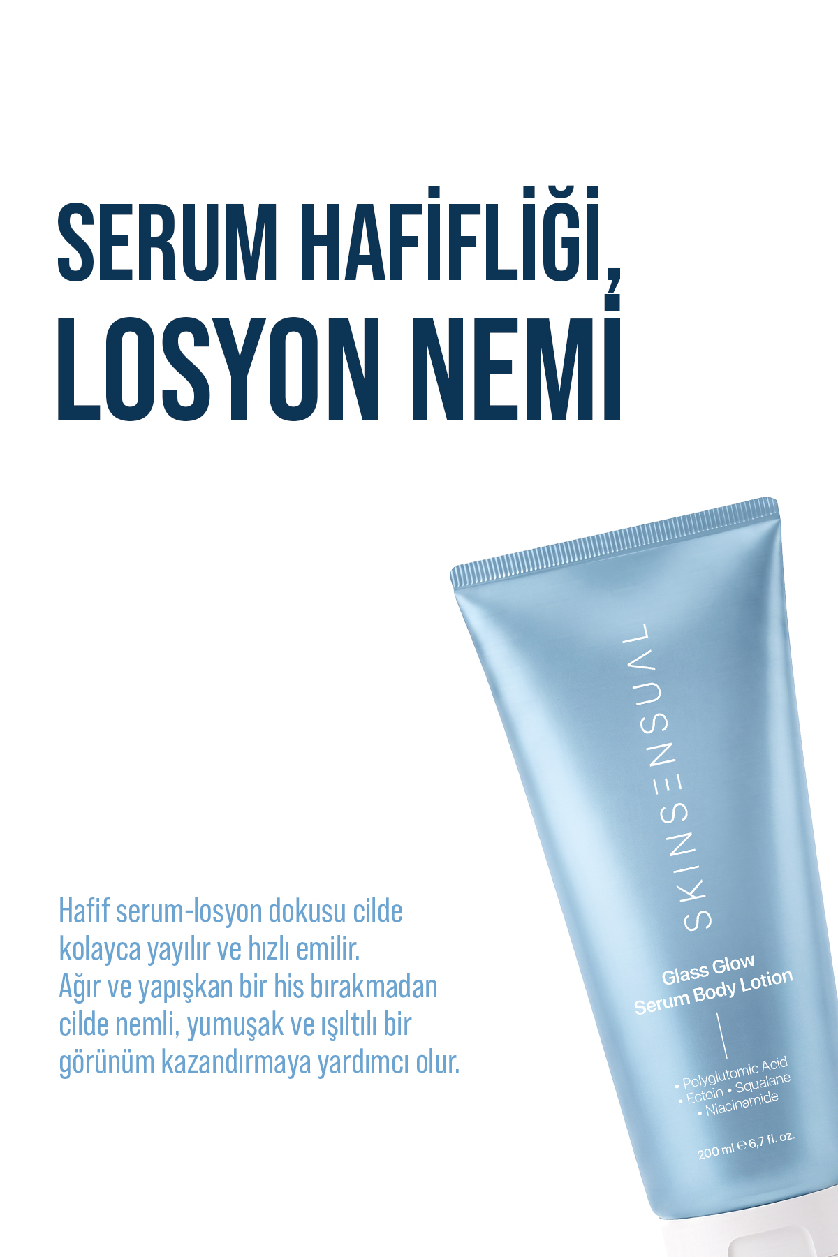 Glass Glow Serum Body Lotion 200 ml | Nemlendirici Vücut Losyonu, 200 ml — glassglowbody — تصویر 4 از 8