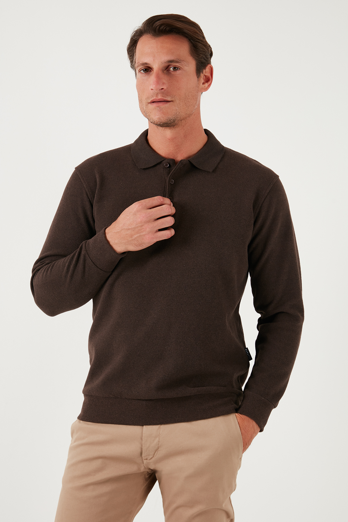 Buratti Pamuk Karışımlı Regular Fit Polo Yaka Kazak Erkek POLO YAKA KAZAK 456223 görsel 4