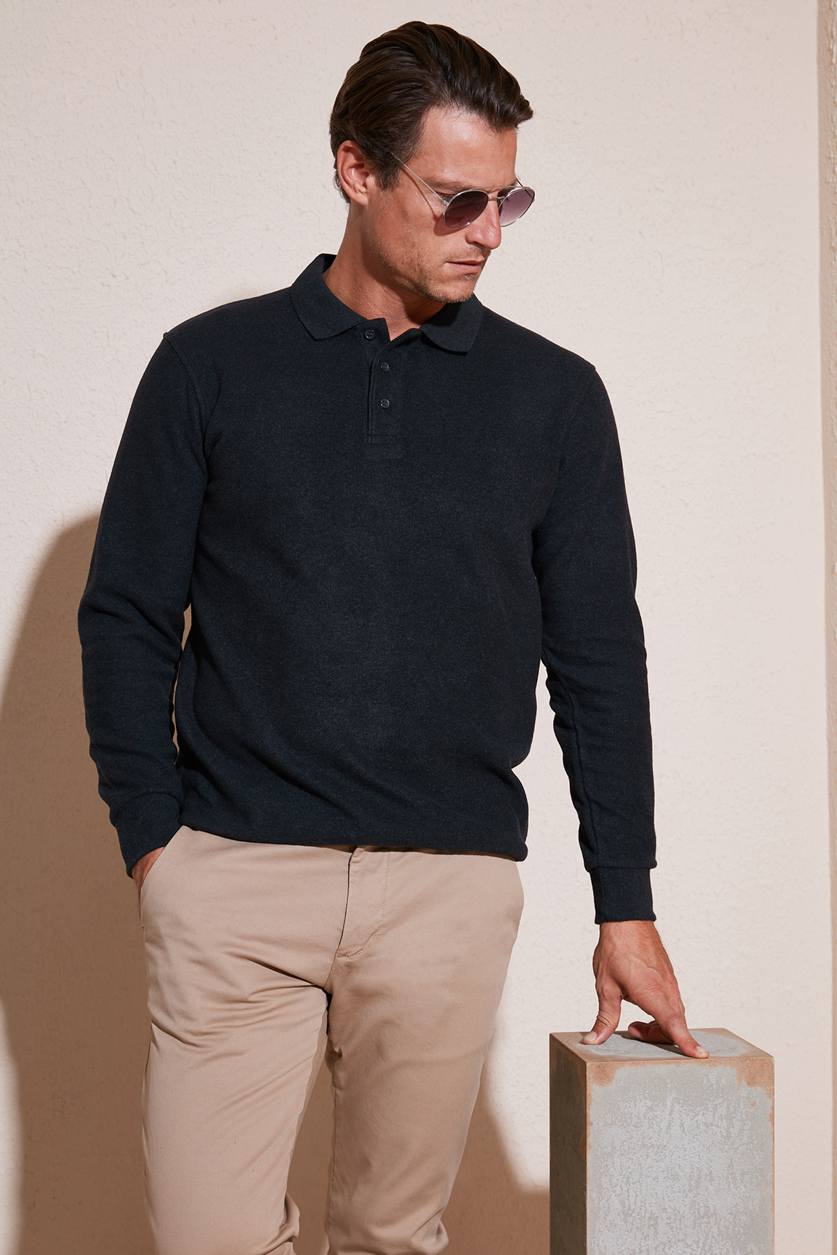 Buratti Pamuk Karışımlı Regular Fit Polo Yaka Kazak Erkek POLO YAKA KAZAK 456223 görsel 2