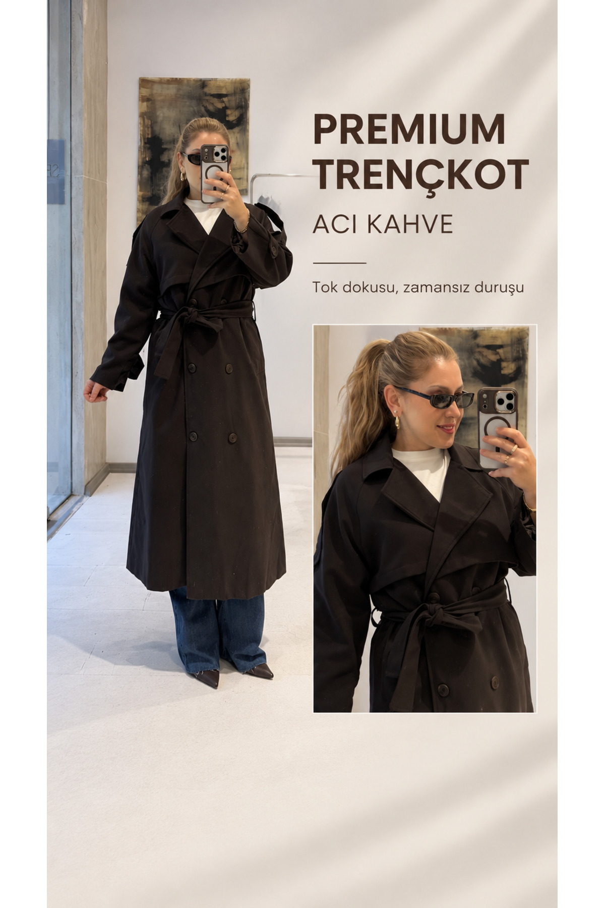 Serpirella Butik Premium Trenç görsel 6