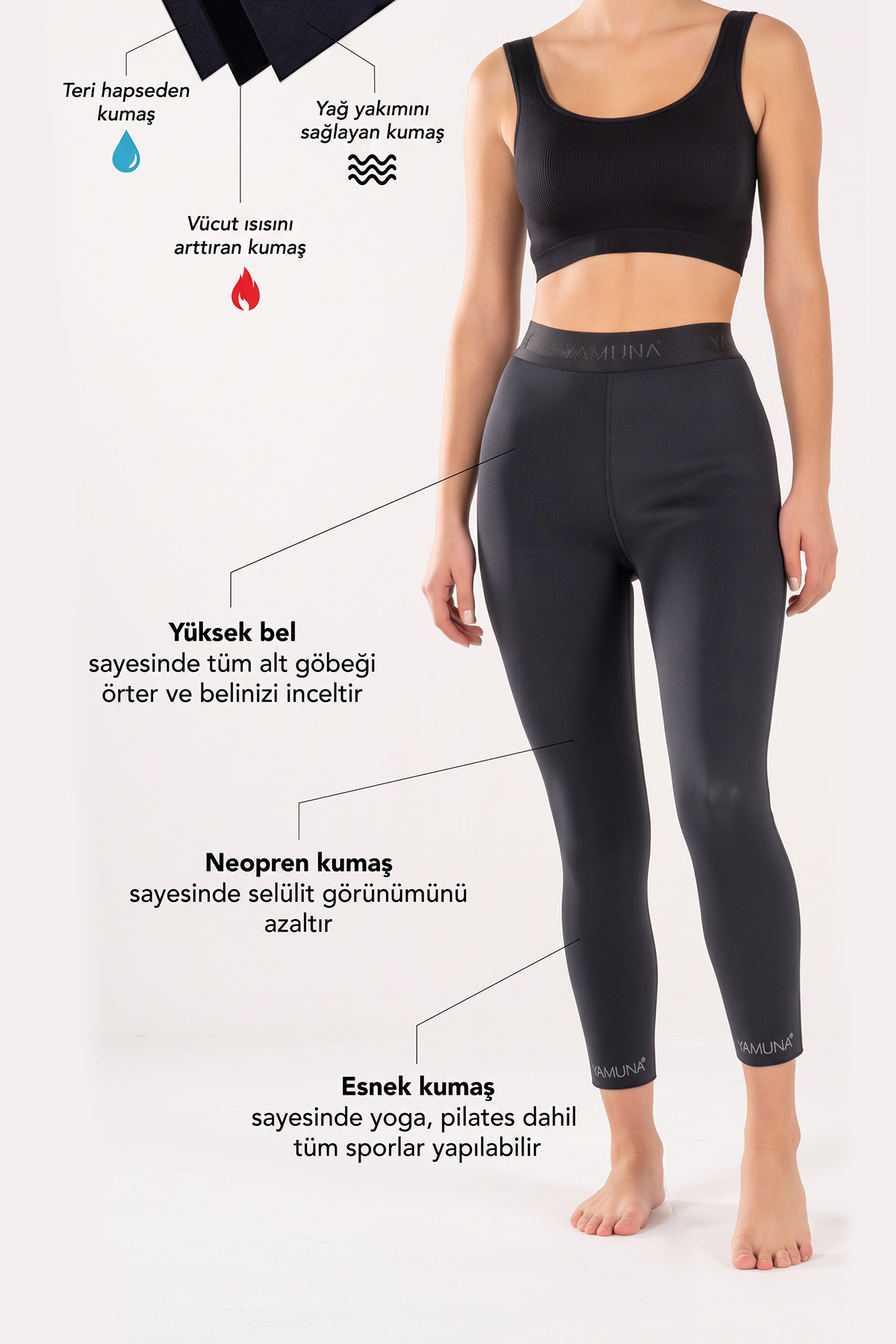 Yamuna Performans Termal Tayt görsel 4